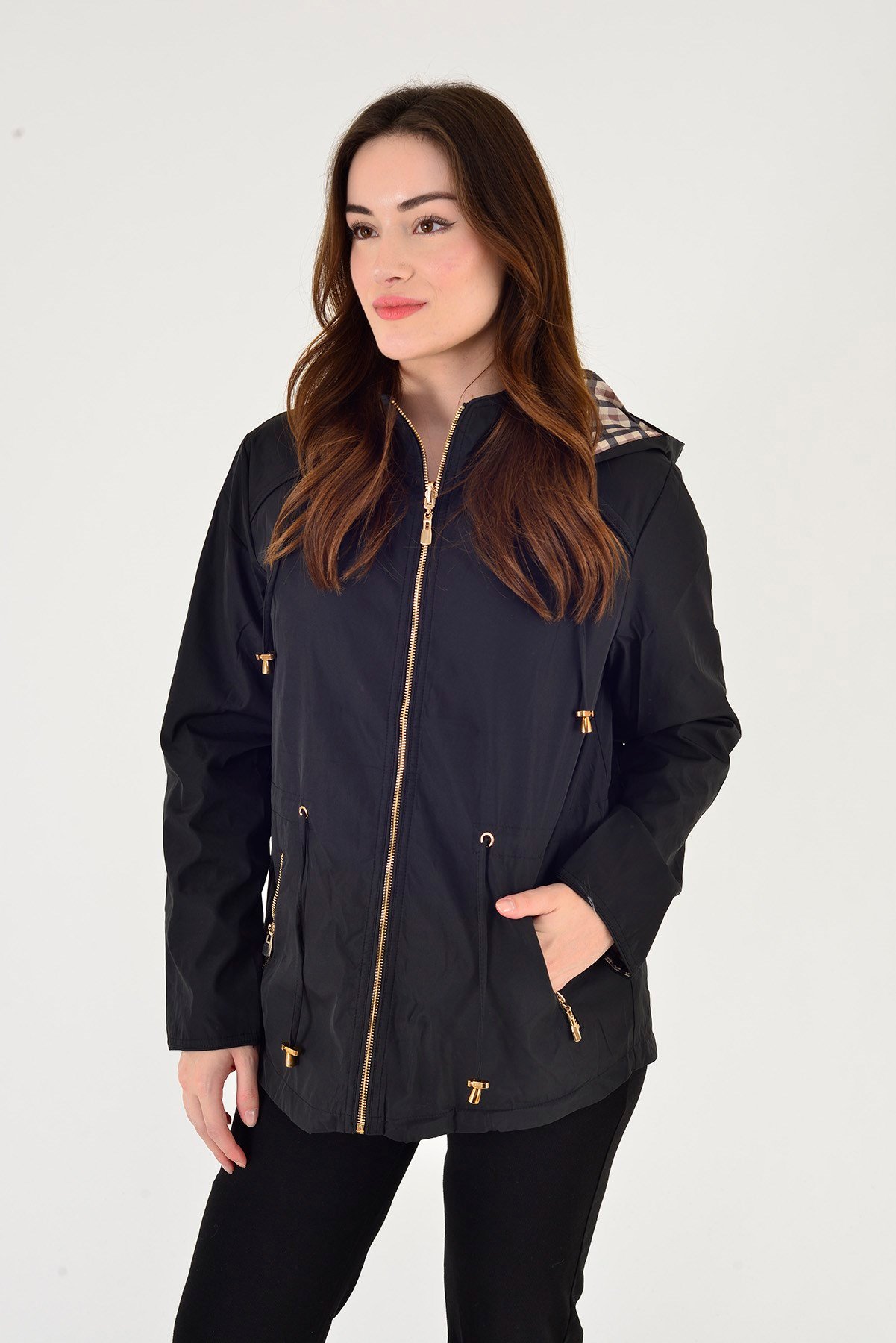 H-69972 TWIN EKOSE DESEN ÇİFT TARAFLI YAĞMURLUK