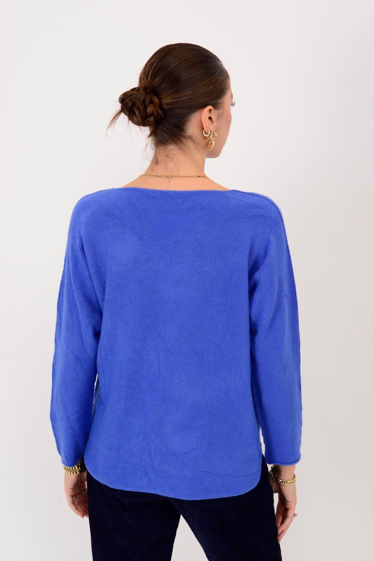 HM7002 V YAKA TRİKO BLUZ