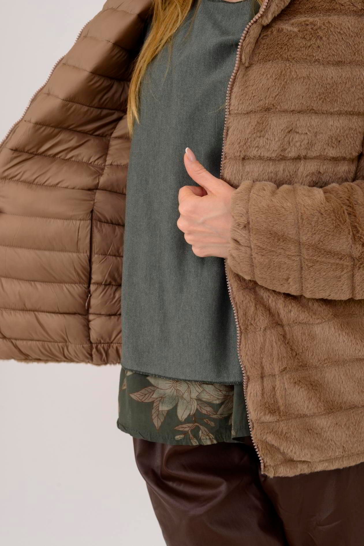 HV811 TWIN KÜRK DETAYLI ÇİFT TARAFLI MONT