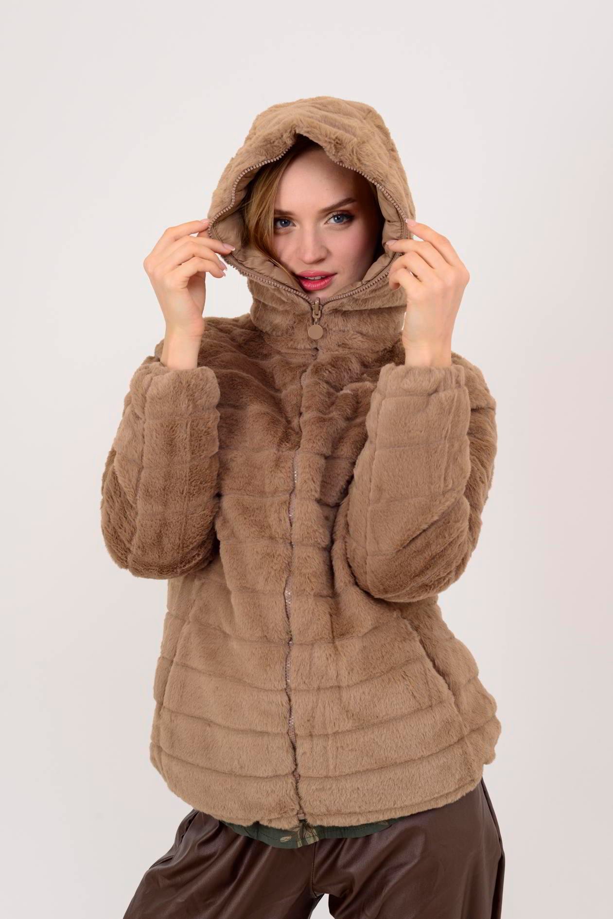 HV811 TWIN KÜRK DETAYLI ÇİFT TARAFLI MONT