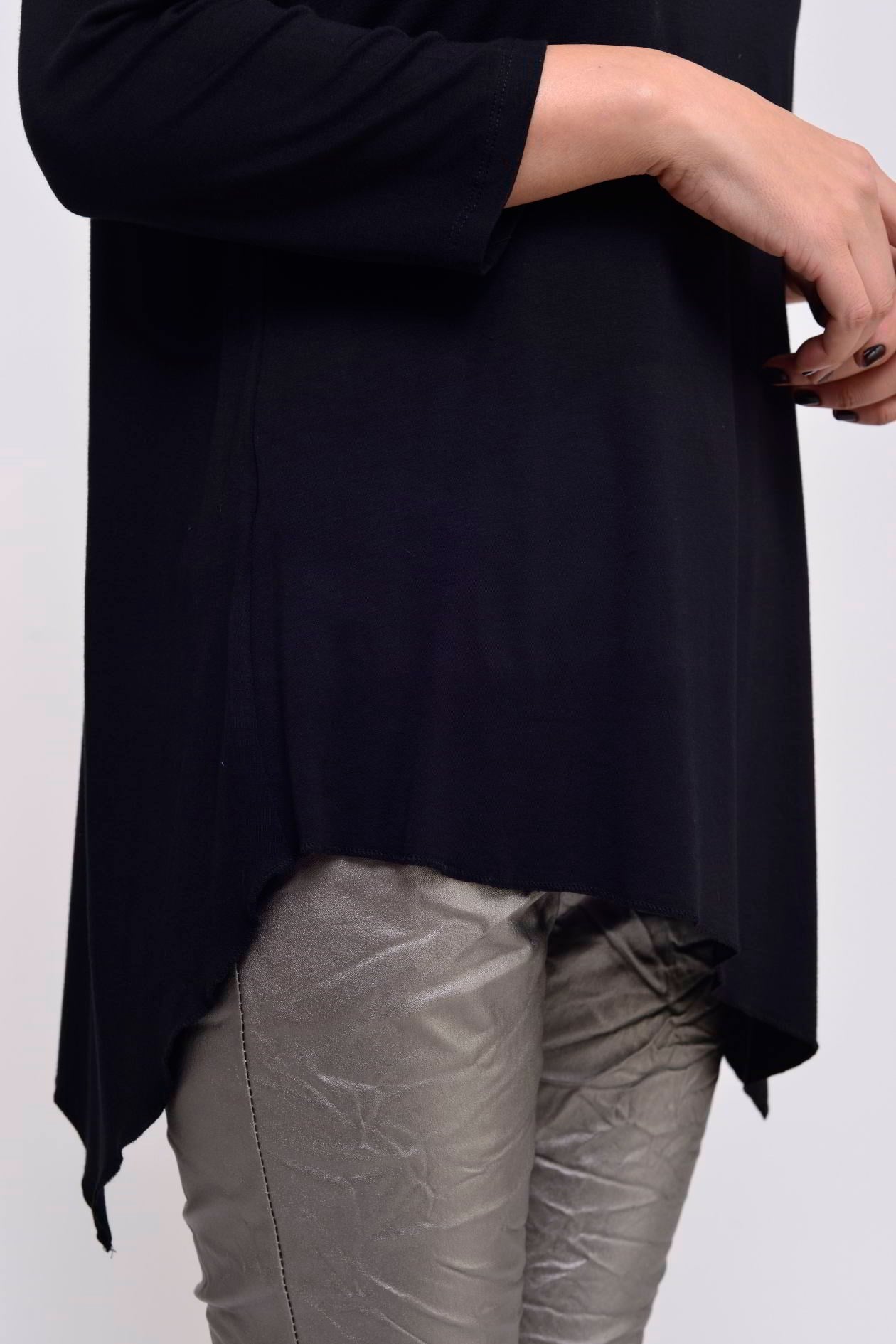 JY-220 BLACK TAŞLI BLUZ