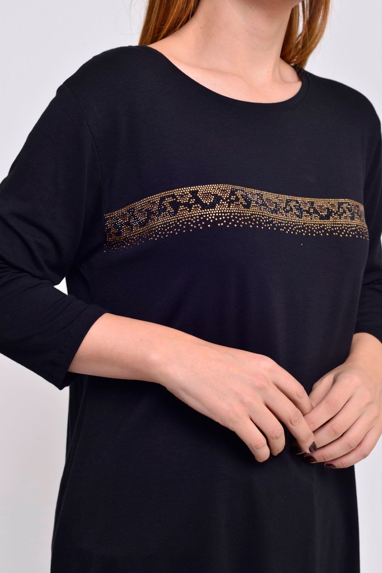 JY-220 GOLD ŞERİTLİ BLUZ