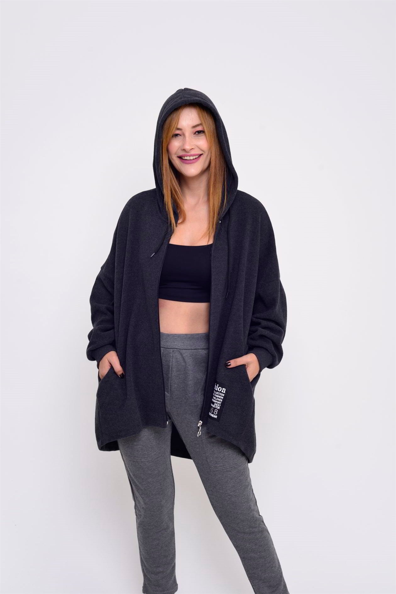JY23 FERMUARLI SWEATSHİRT