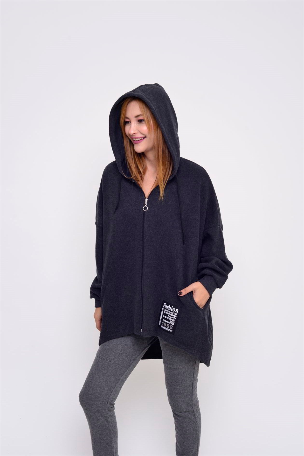 JY23 FERMUARLI SWEATSHİRT