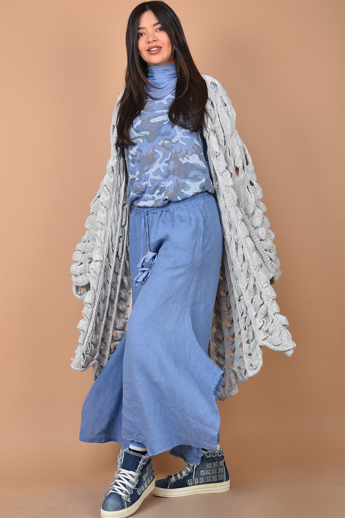 10593 İSPANYOL KETEN  PANTOLON