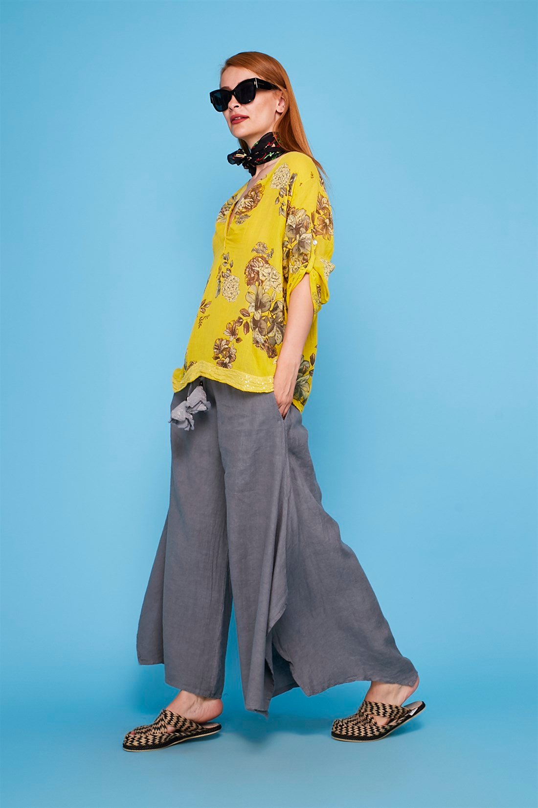 10593 İSPANYOL KETEN  PANTOLON
