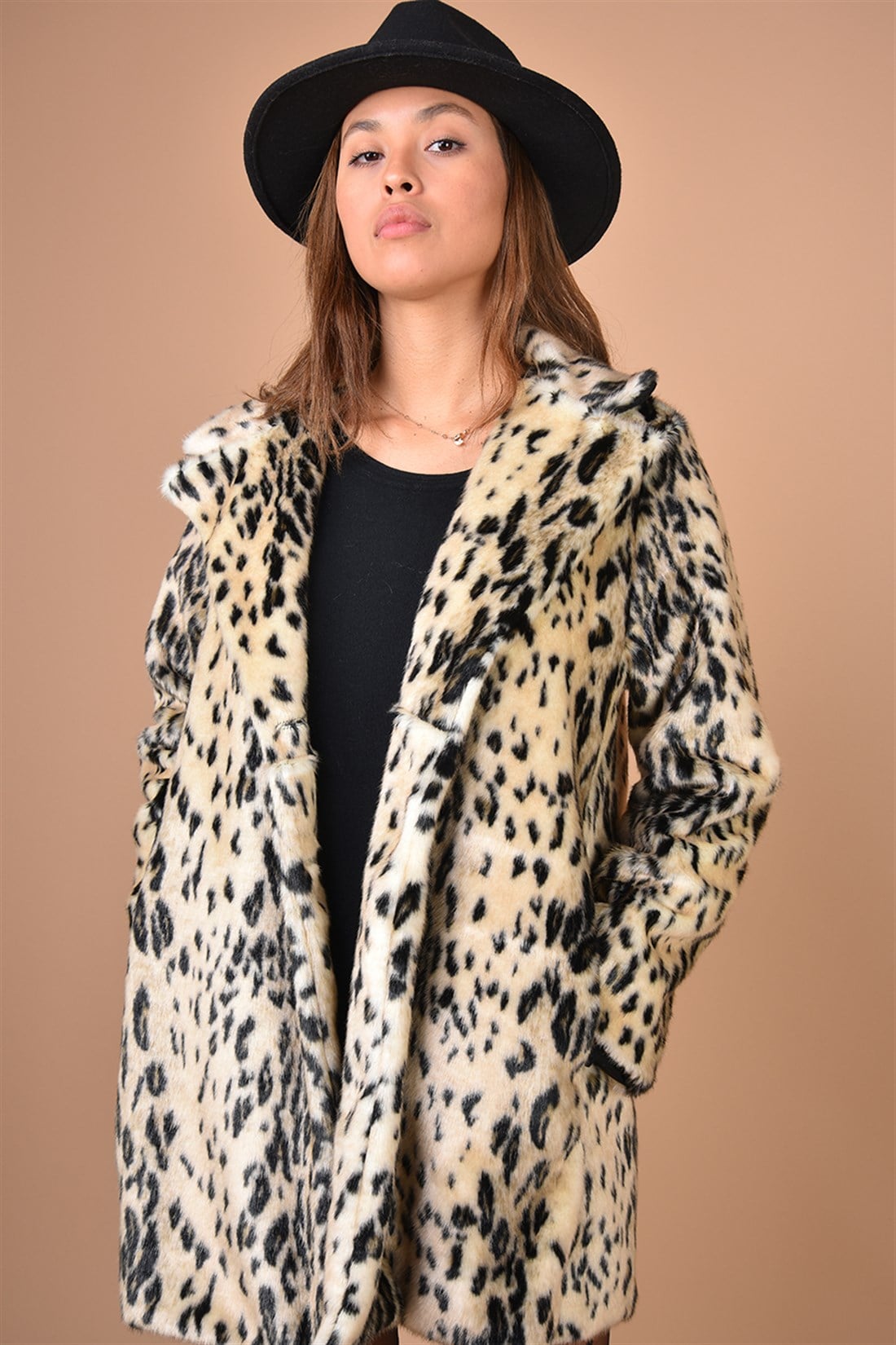 LEOPAR DESEN KÜRK KABAN