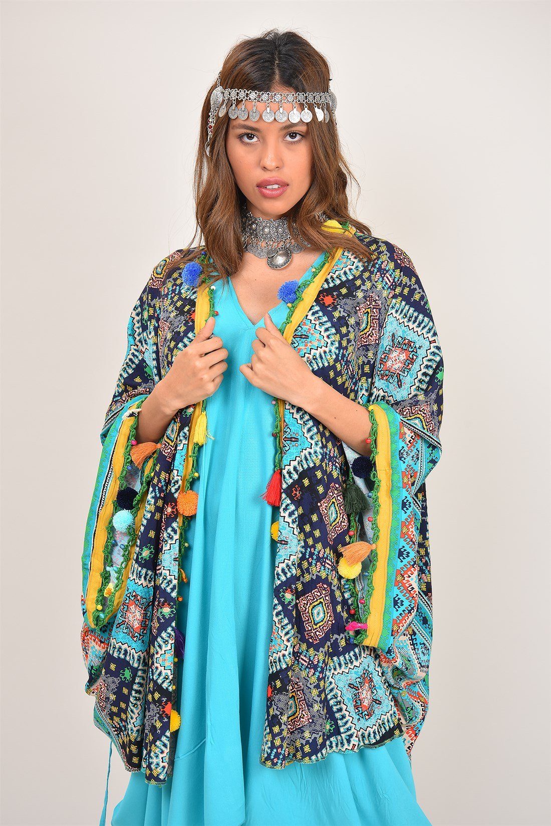 PELERİN KOL BOHO KAP