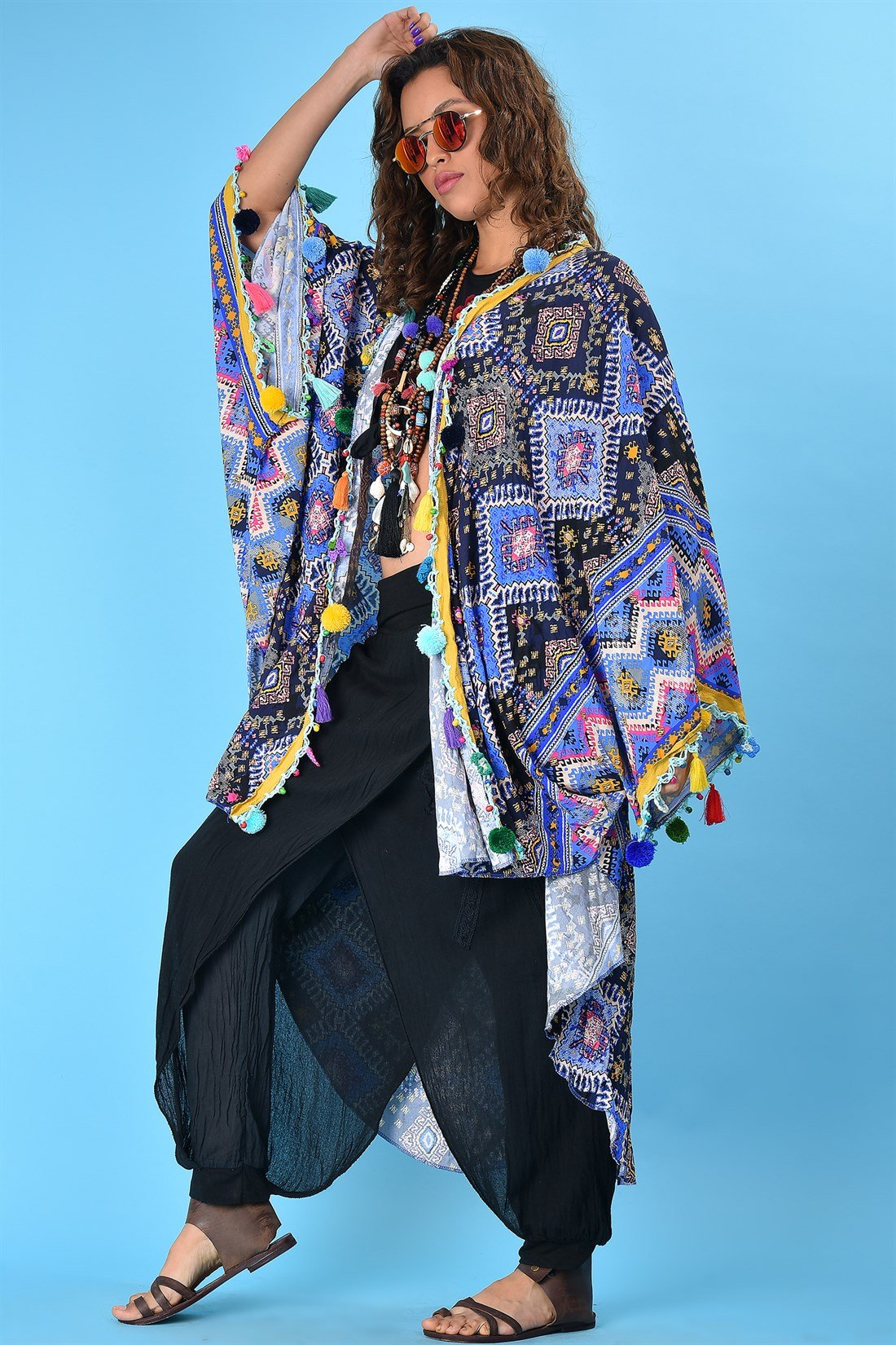 PELERİN KOL BOHO KAP