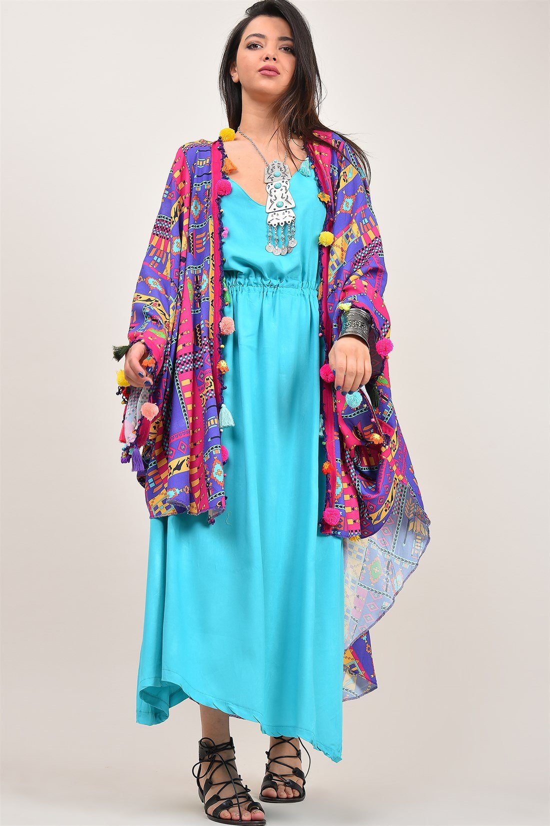 PELERİN KOL BOHO KAP