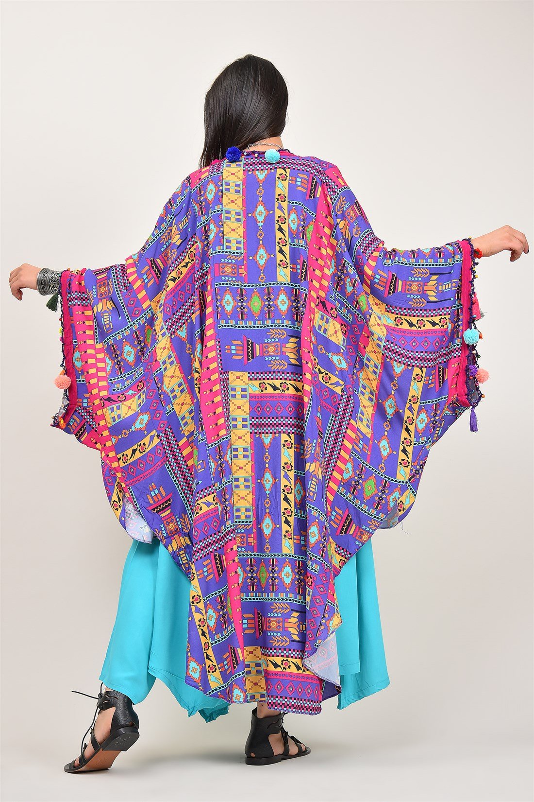 PELERİN KOL BOHO KAP