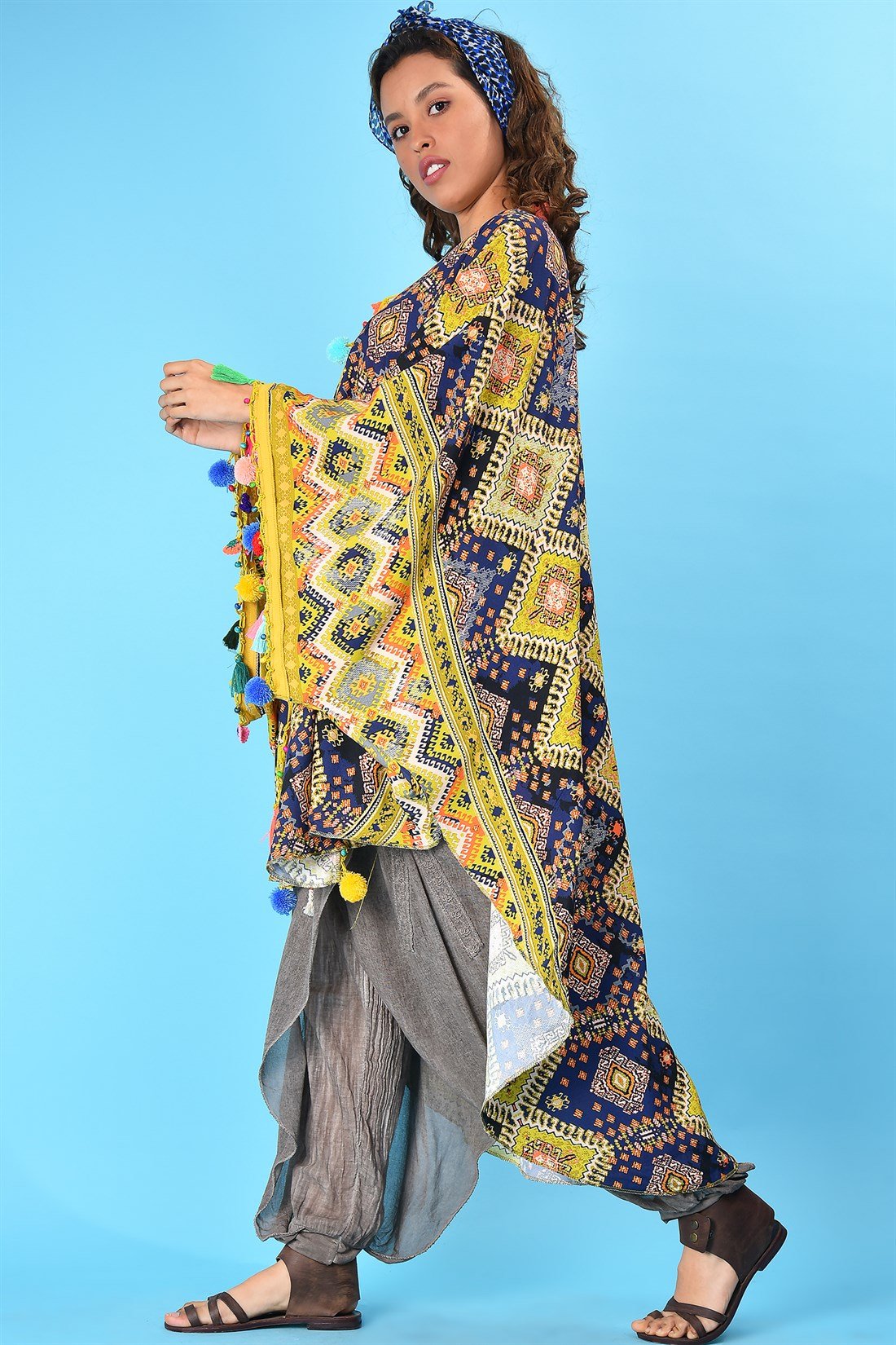 PELERİN KOL BOHO KAP