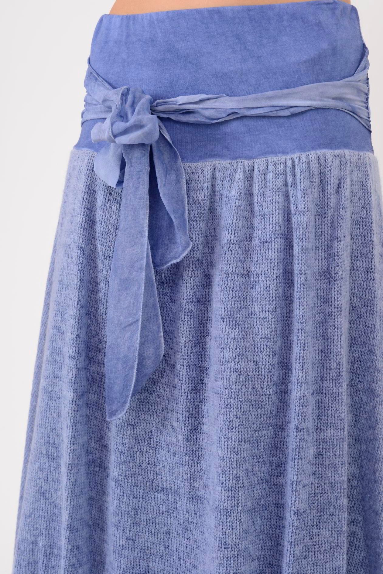 SN880 FİYONK DETAYLI KATLI TRİKOLU İPEK ETEK