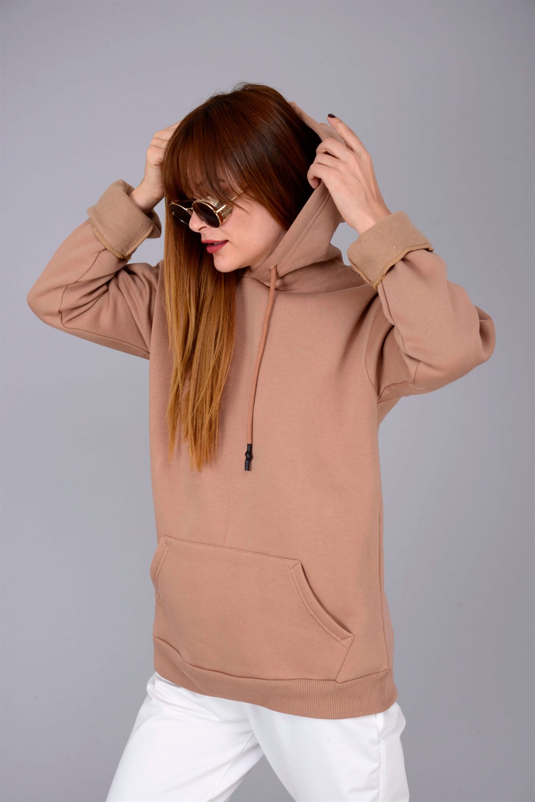 TK07 BULUT KAPÜŞONLU SWEATSHIRT