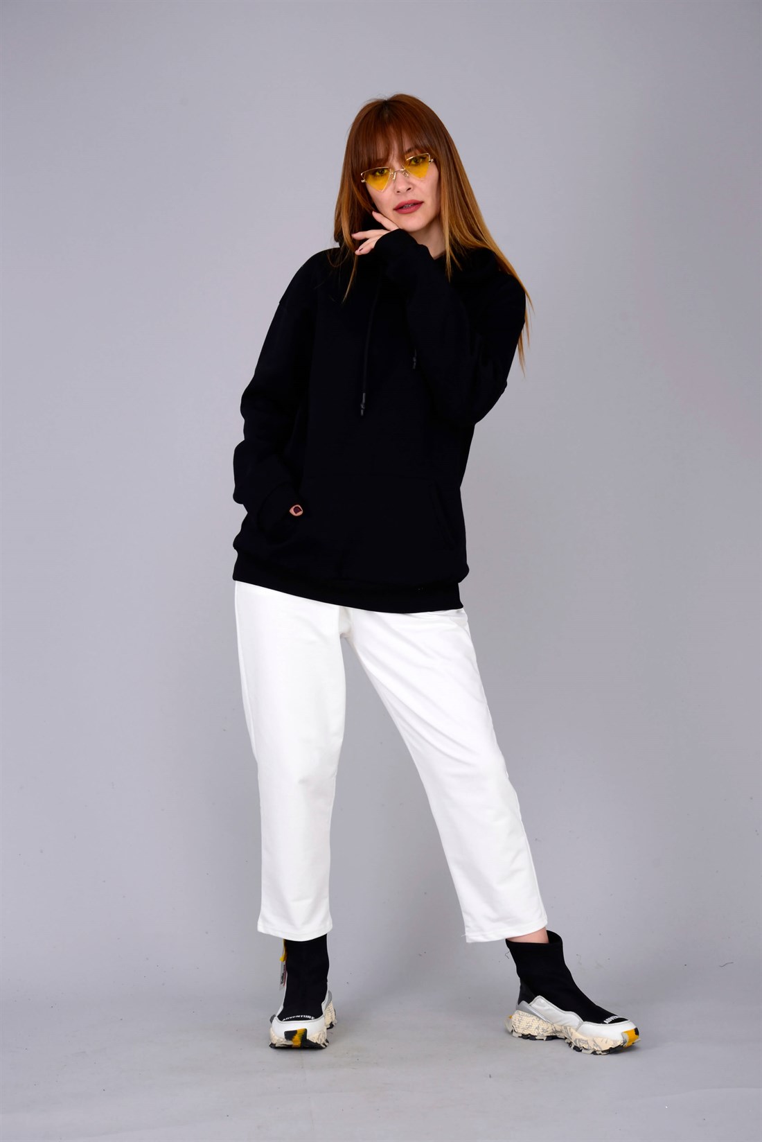 TK07 BULUT KAPÜŞONLU SWEATSHIRT