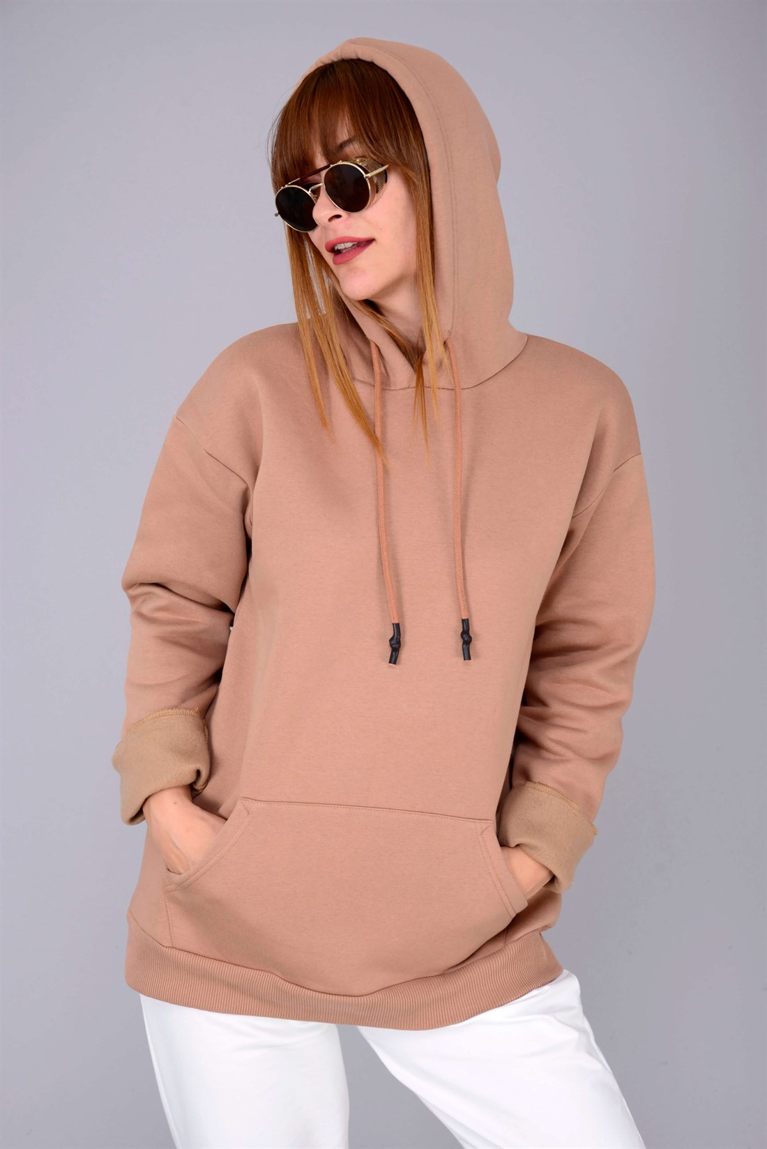 TK07 BULUT KAPÜŞONLU SWEATSHIRT