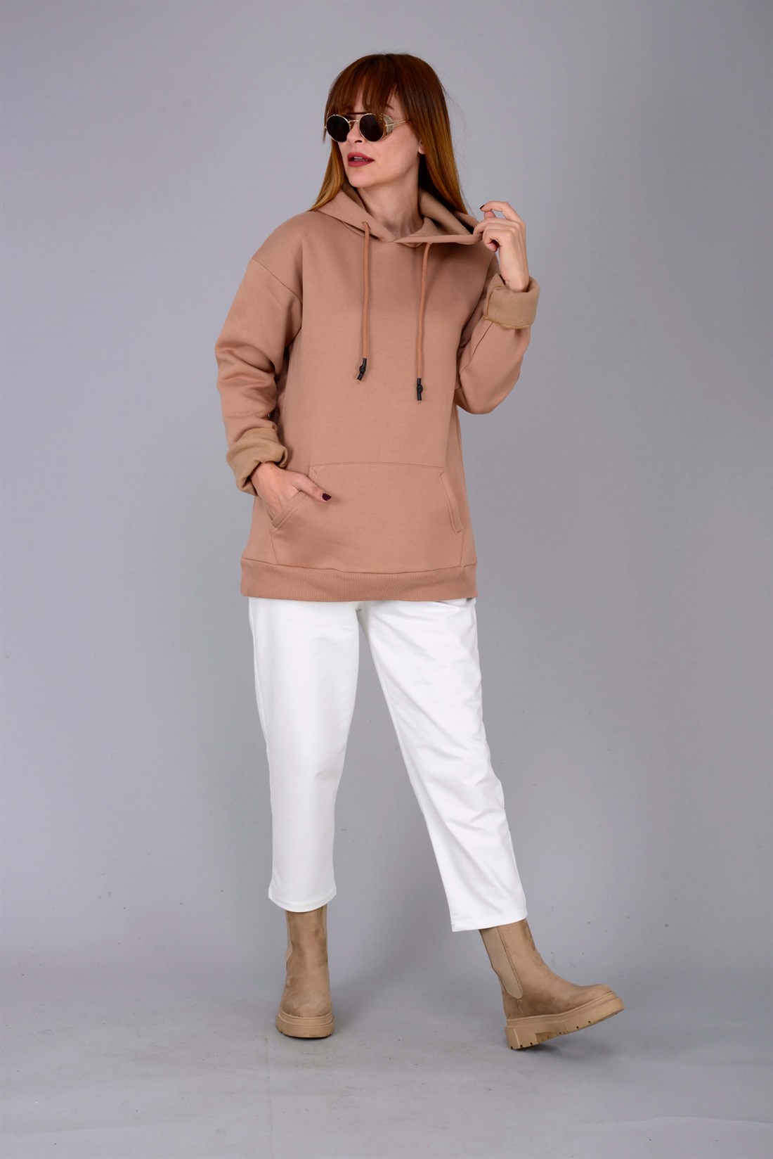 TK07 BULUT KAPÜŞONLU SWEATSHIRT