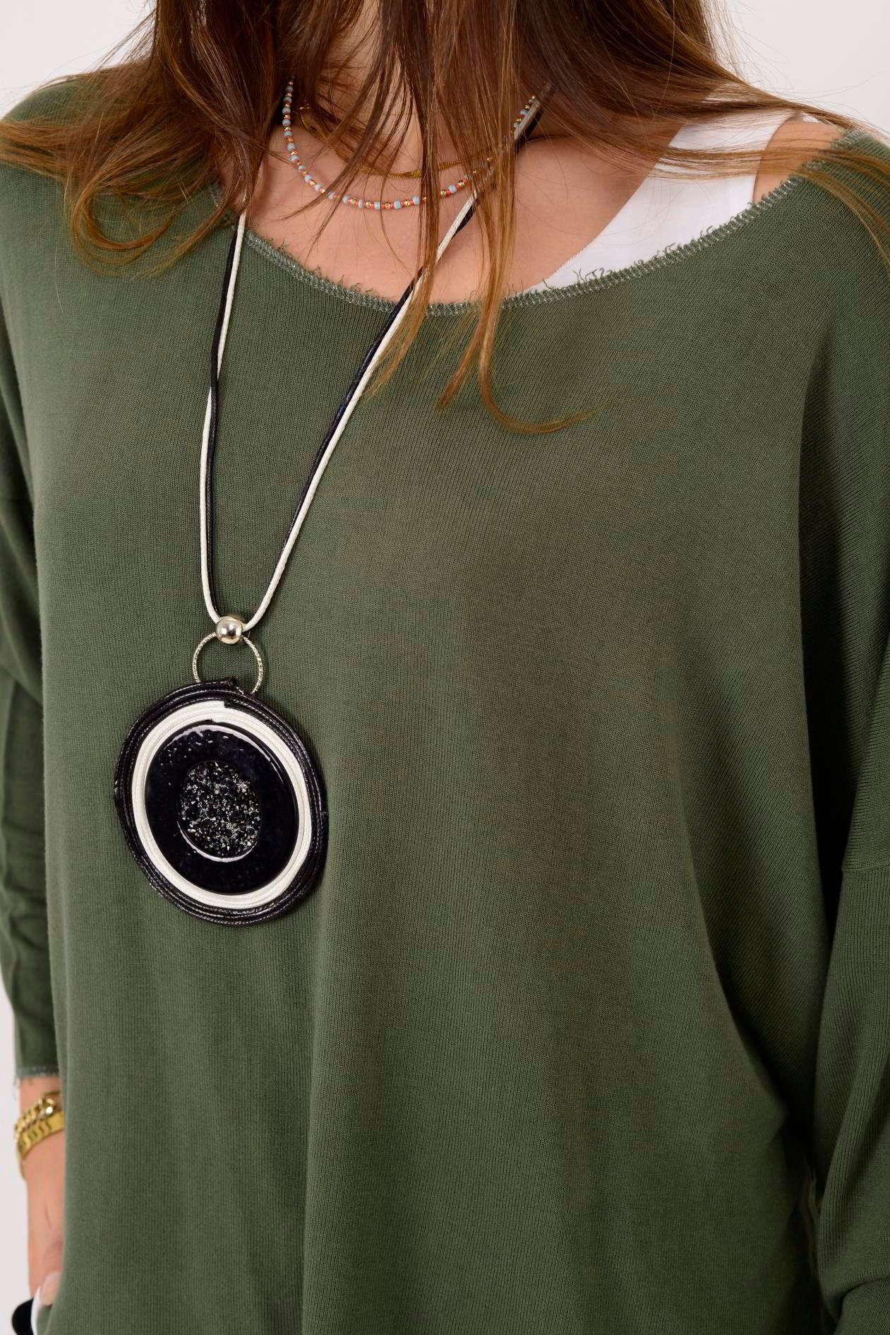 TK10100 SİM DETAYLI 2'Lİ TRİKO BLUZ