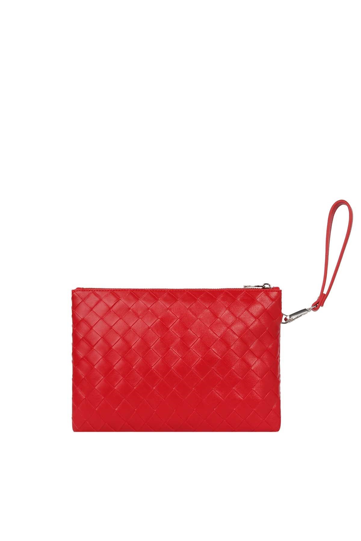 Cengiz Pakel Alicia Kadın Clutch - Portföy 7327-Kırmızı