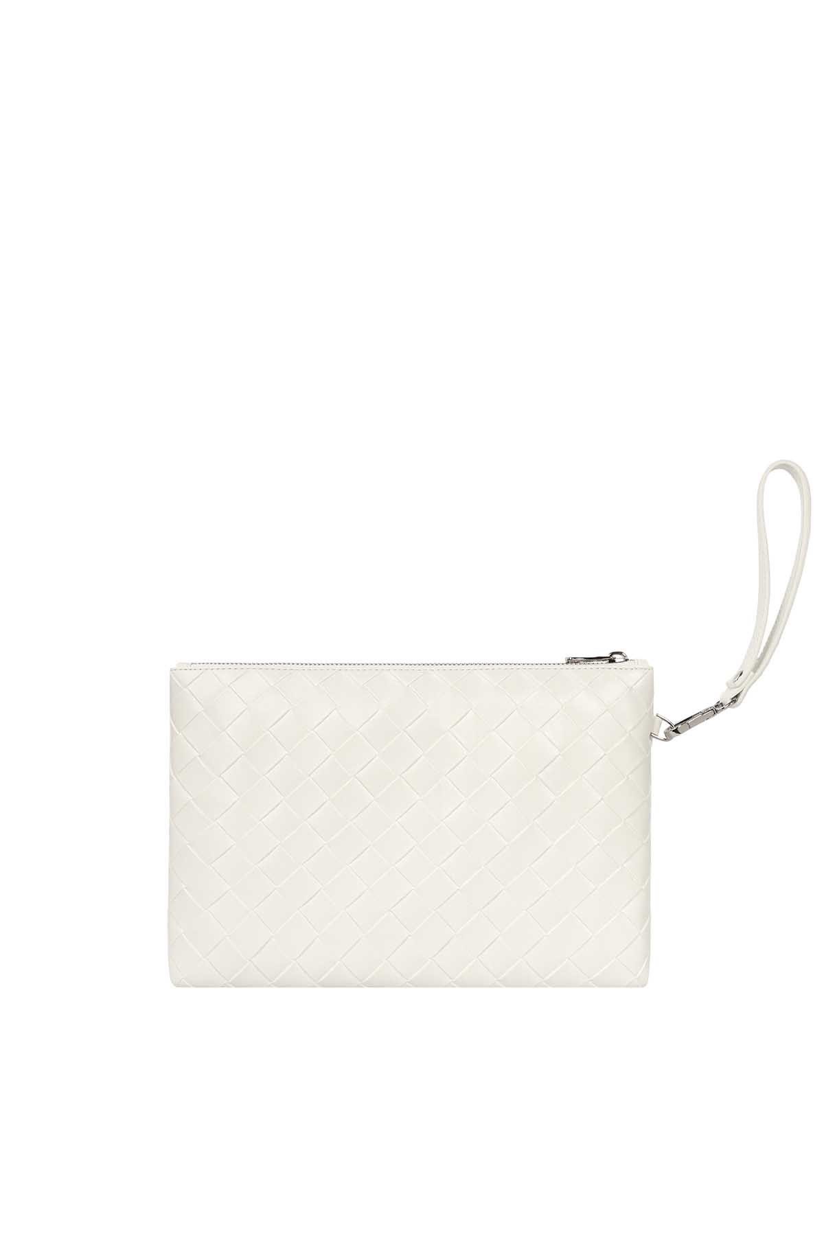 Cengiz Pakel Alicia Kadın Clutch - Portföy 7327-Beyaz