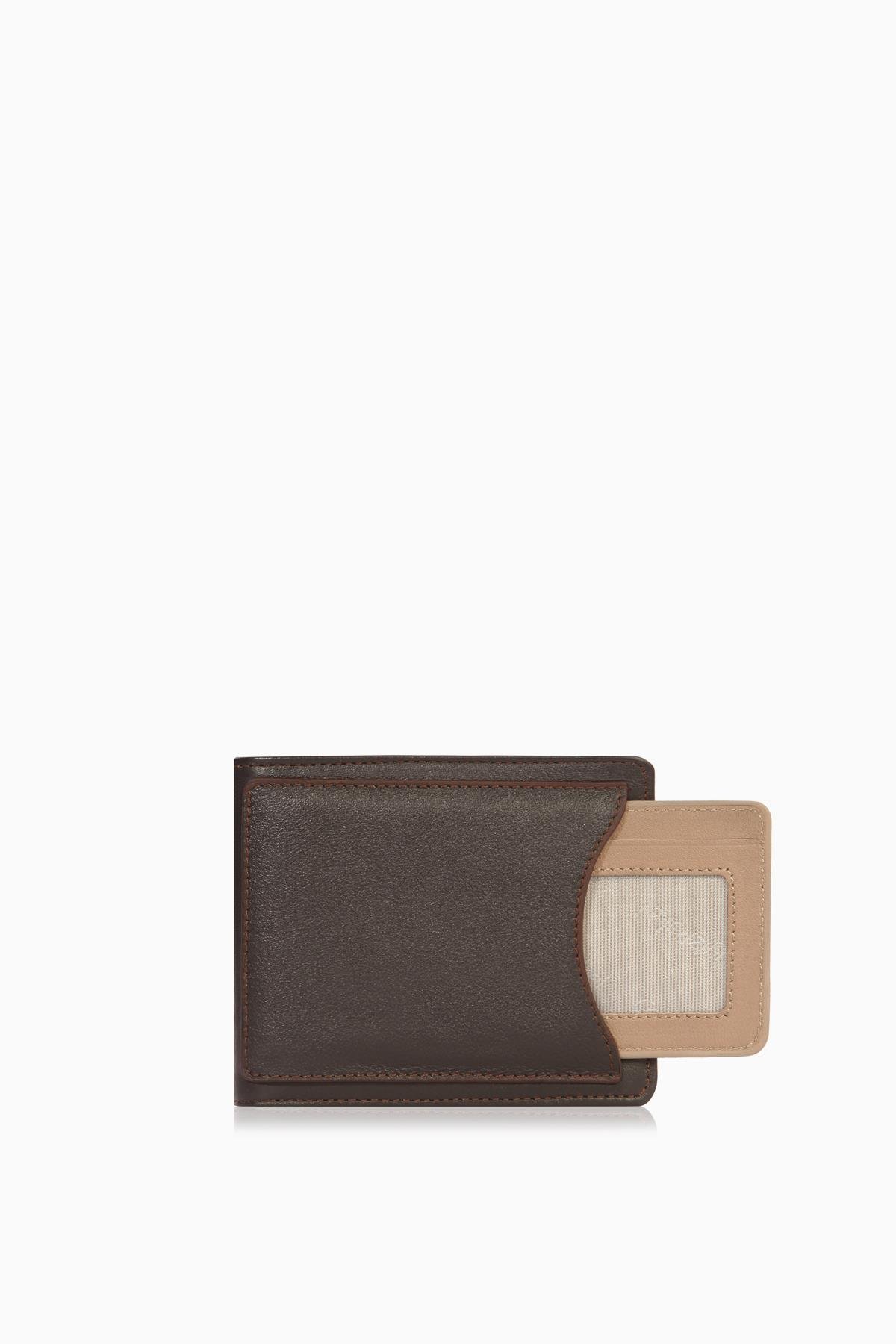 Cengiz Pakel Cengiz Pakel Hakiki Deri Erkek Cüzdan - 27506 - Kahve/Toprak