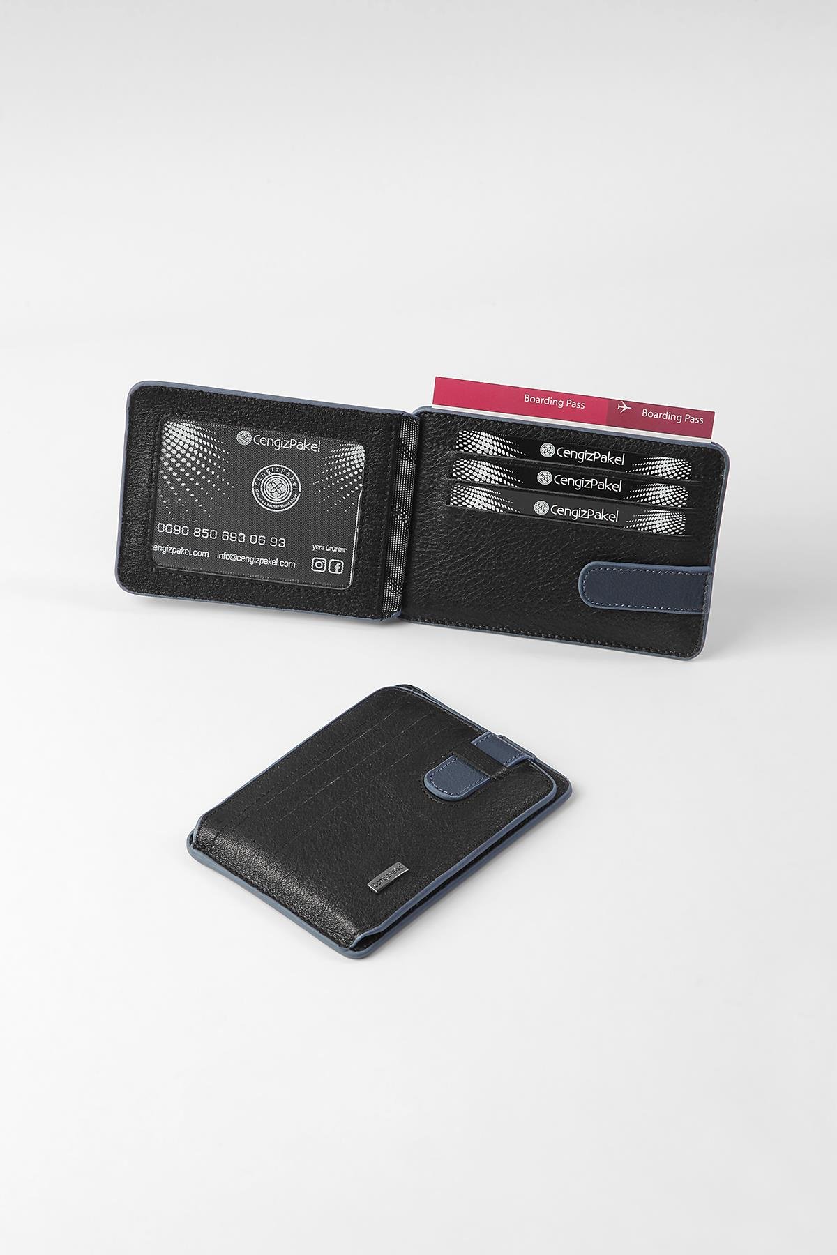 Cengiz Pakel Cengiz Pakel Hakiki Deri Kartlık 2404-Siyah-Parlement