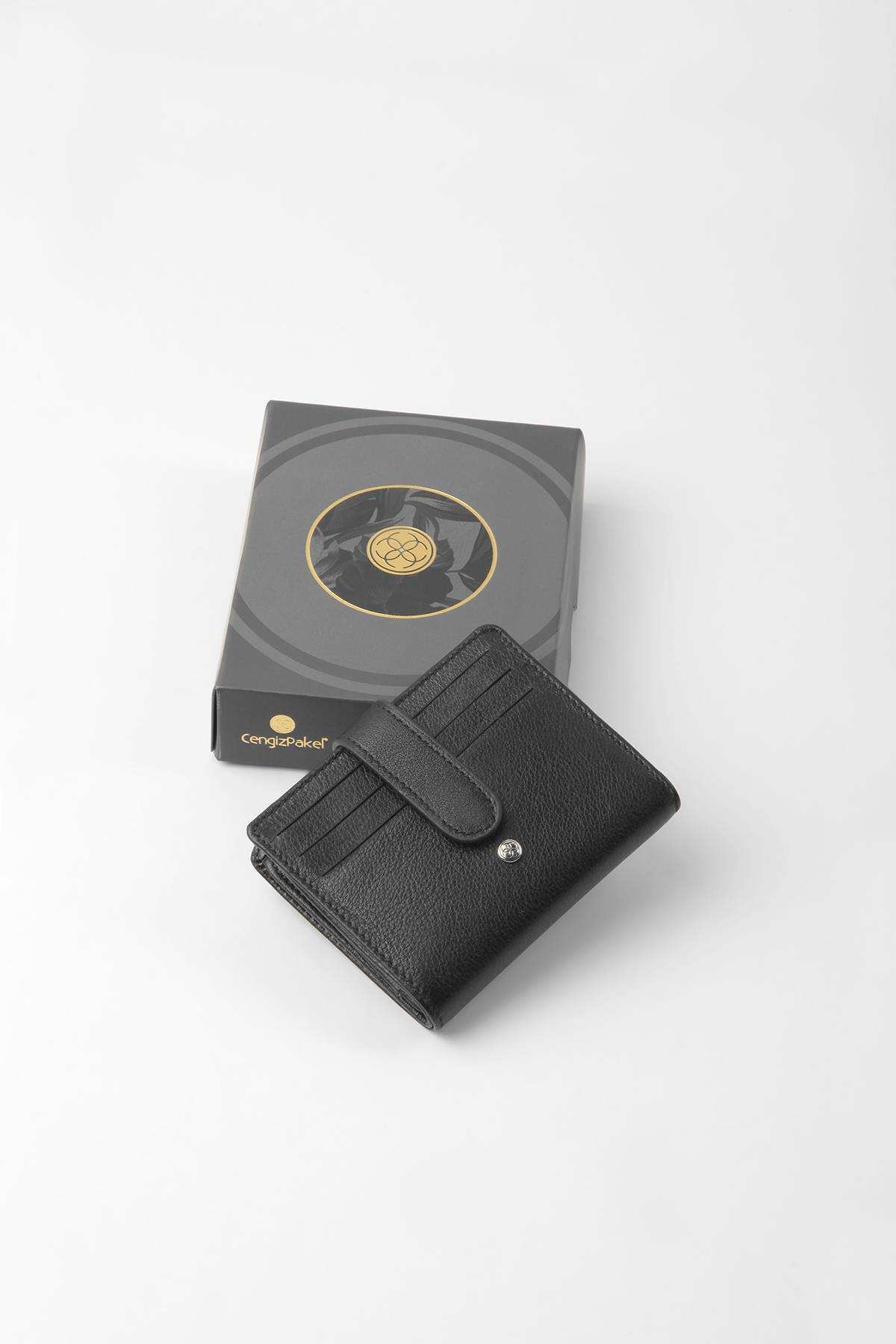 Cengiz Pakel Cengiz Pakel Hakiki Deri Erkek Cüzdan - 13698 - Siyah