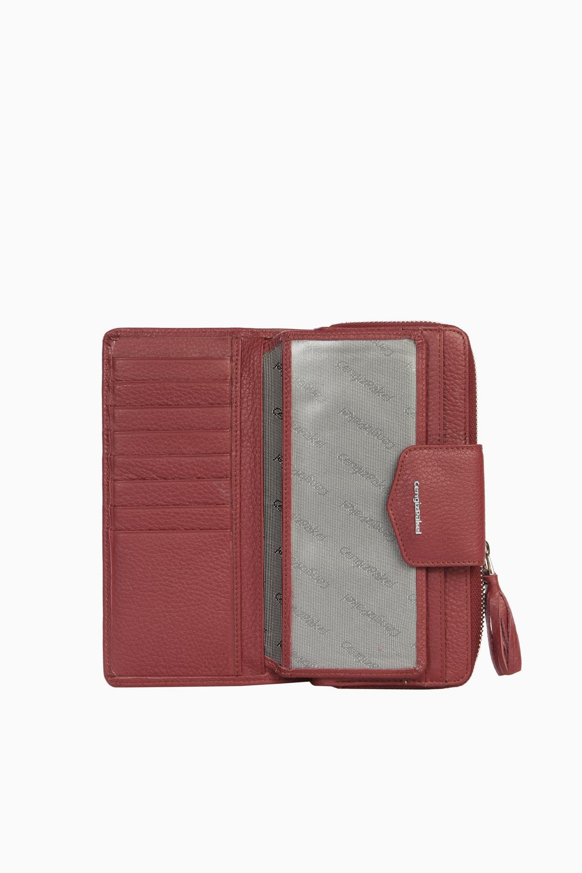 Cengiz Pakel Cengiz Pakel Hakiki Deri Kadın Cüzdan-Portföy 65133-Yılbaşı