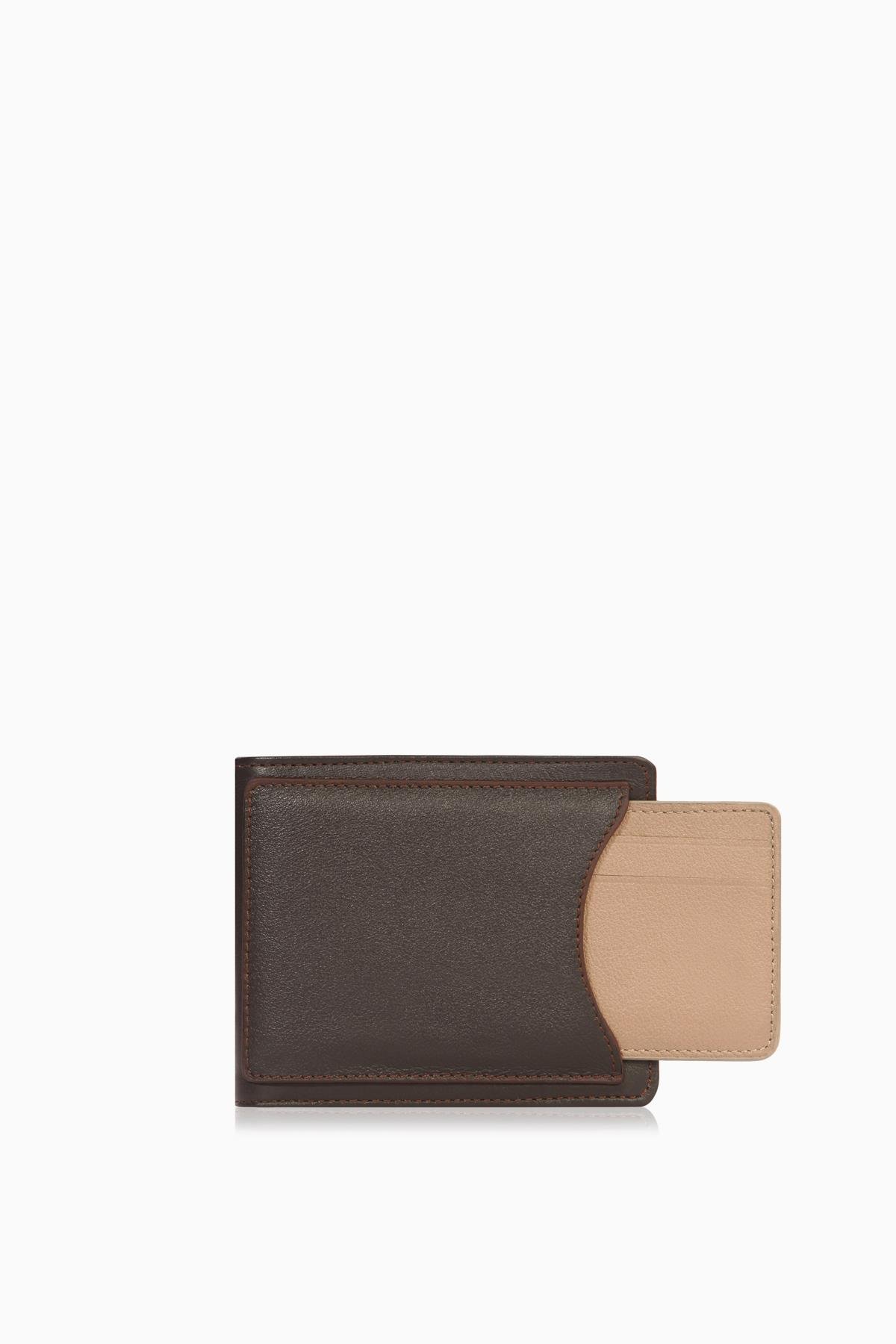 Cengiz Pakel Cengiz Pakel Hakiki Deri Erkek Cüzdan - 27506 - Kahve/Toprak