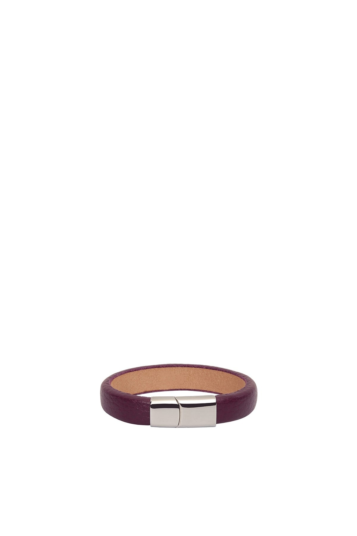 Cengiz Pakel Cengiz Pakel Hakiki Deri Unisex Bileklik 43920-Mürdüm