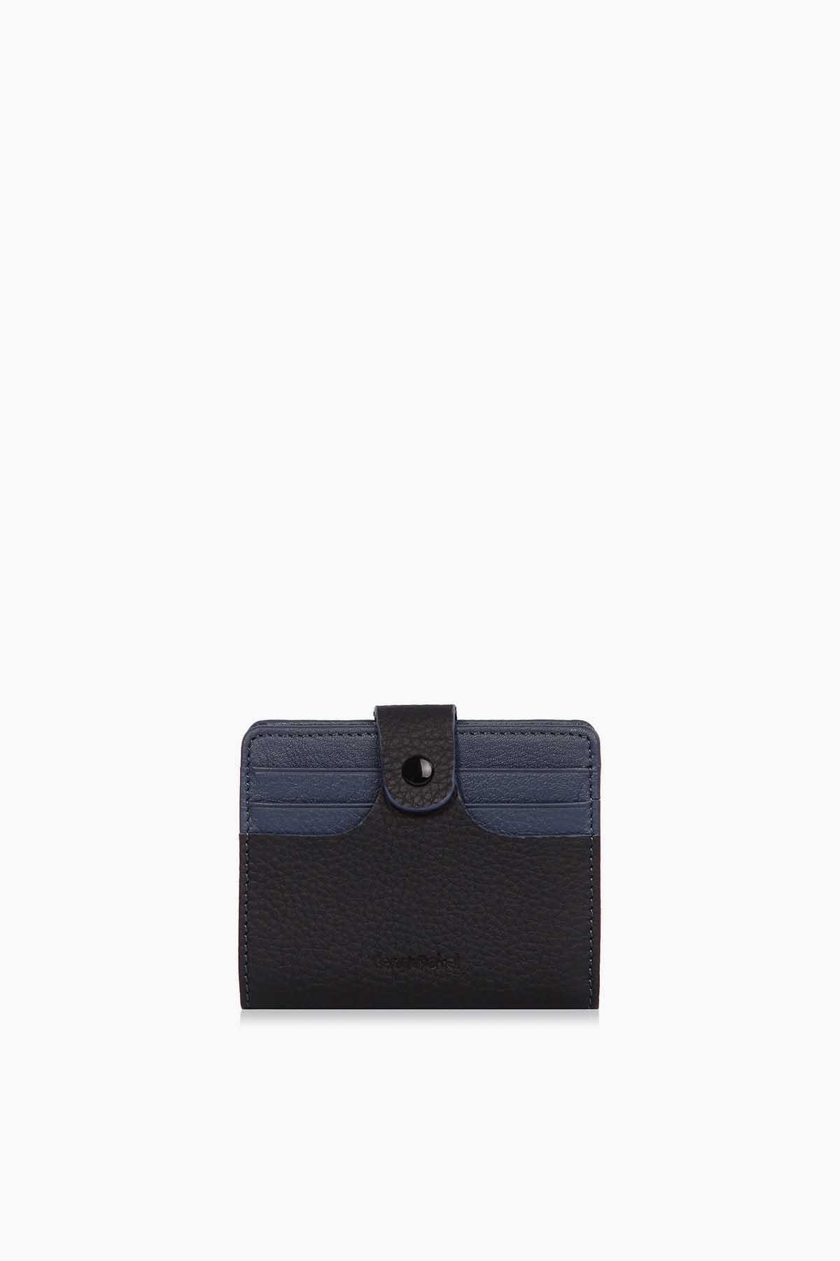 Cengiz Pakel Cengiz Pakel Hakiki Deri Para Bölmeli Kartlık 2481-Siyah-Parlement