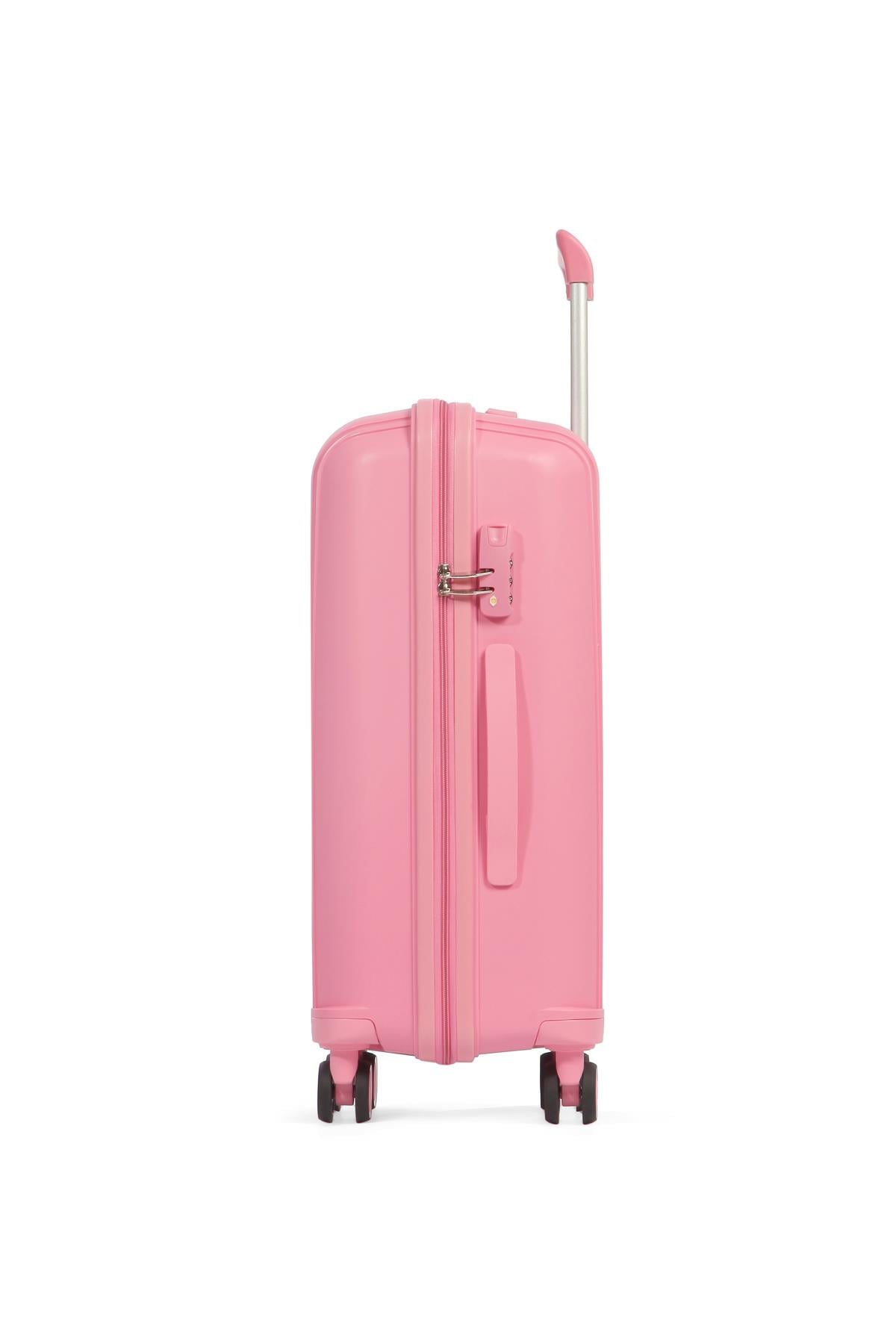 Cengiz Pakel Cengiz Pakel Policarbon 3'lü Valiz Seti - Pembe - 241MC305S