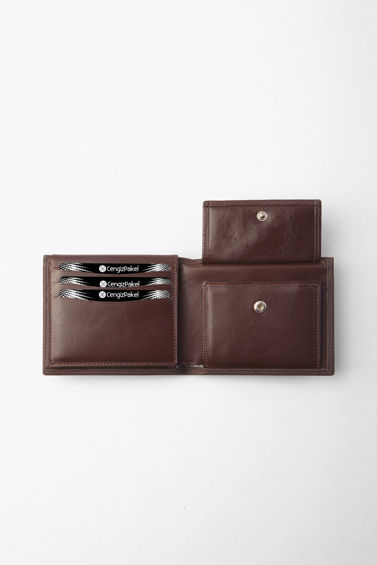 Cengiz Pakel Hakiki Deri Erkek Cüzdan 27458-Kahve - Sevgililer Günü Hediyesi - Cengiz Pakel