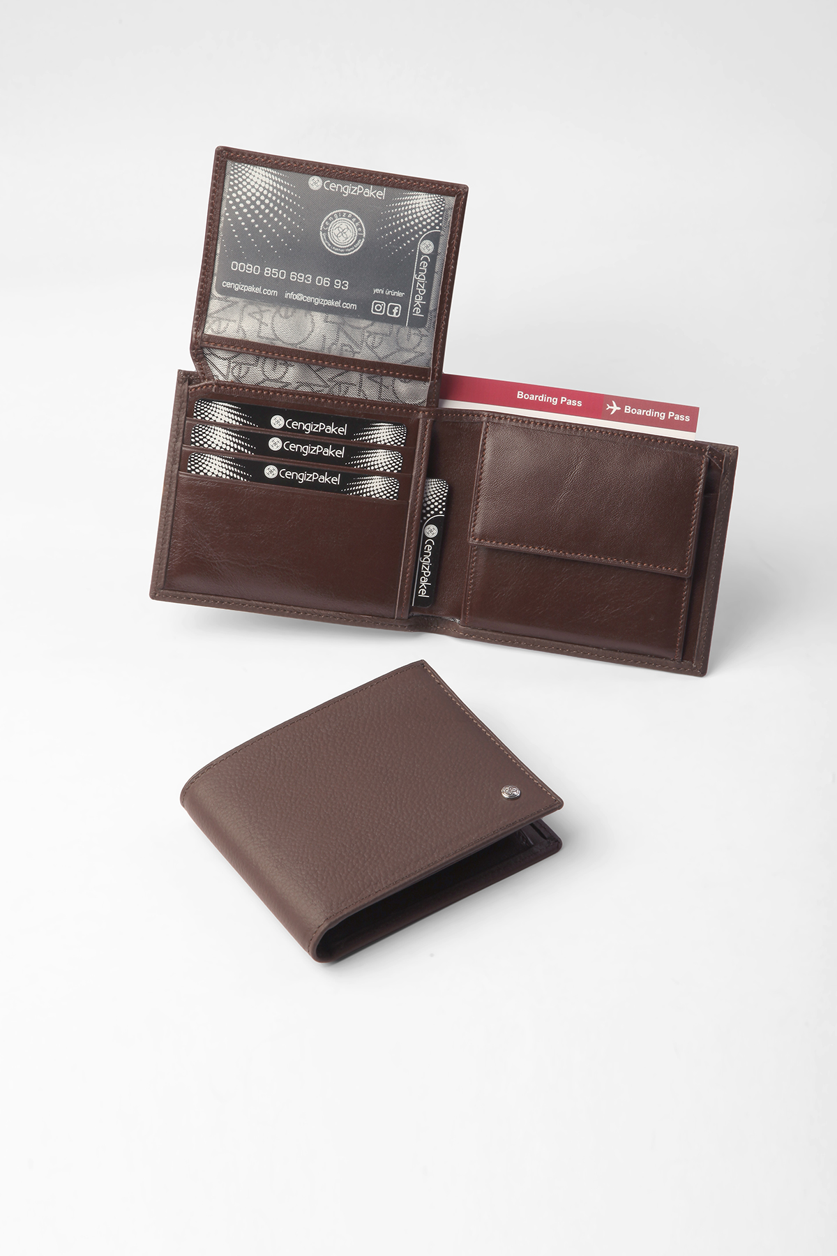 Cengiz Pakel Hakiki Deri Erkek Cüzdan 27458-Kahve - Sevgililer Günü Hediyesi - Cengiz Pakel