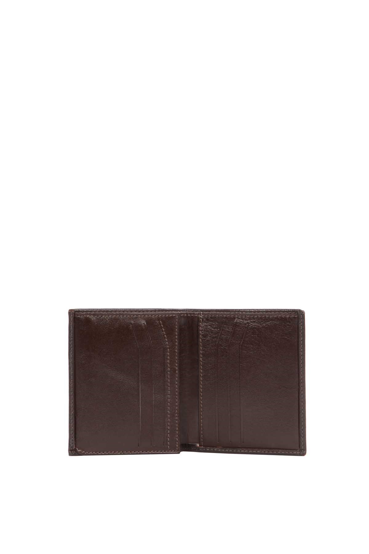 Cengiz Pakel Hakiki Deri Erkek Cüzdan 13697-Kahve