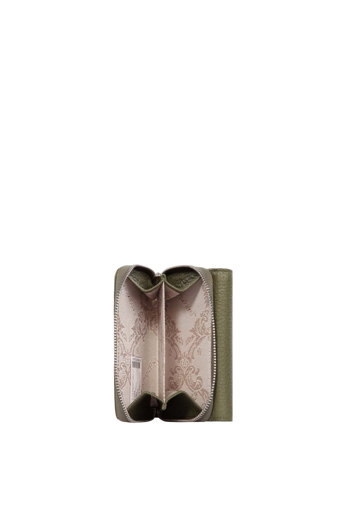 Cengiz Pakel Hakiki Deri Kadın Cüzdan-Portföy 65223-Orman