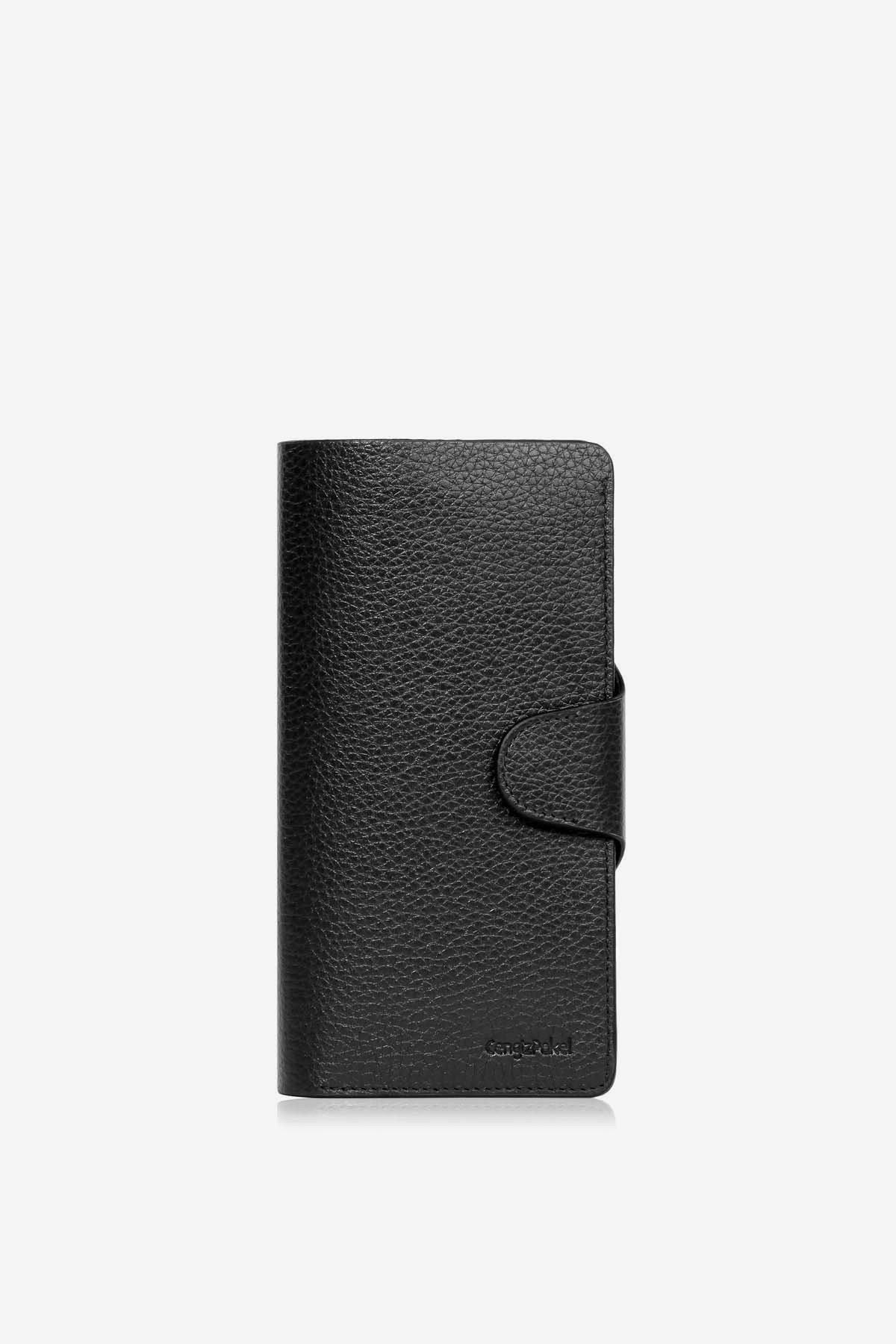 Cengiz Pakel Hakiki Deri Kadın Cüzdan 65190-Siyah