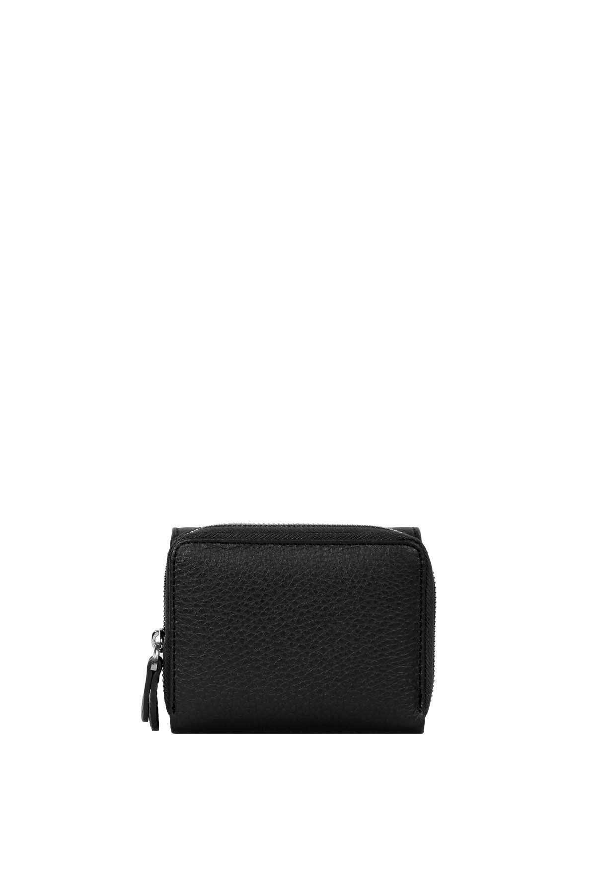 Cengiz Pakel Hakiki Deri Kadın Cüzdan-Portföy 65210-Siyah