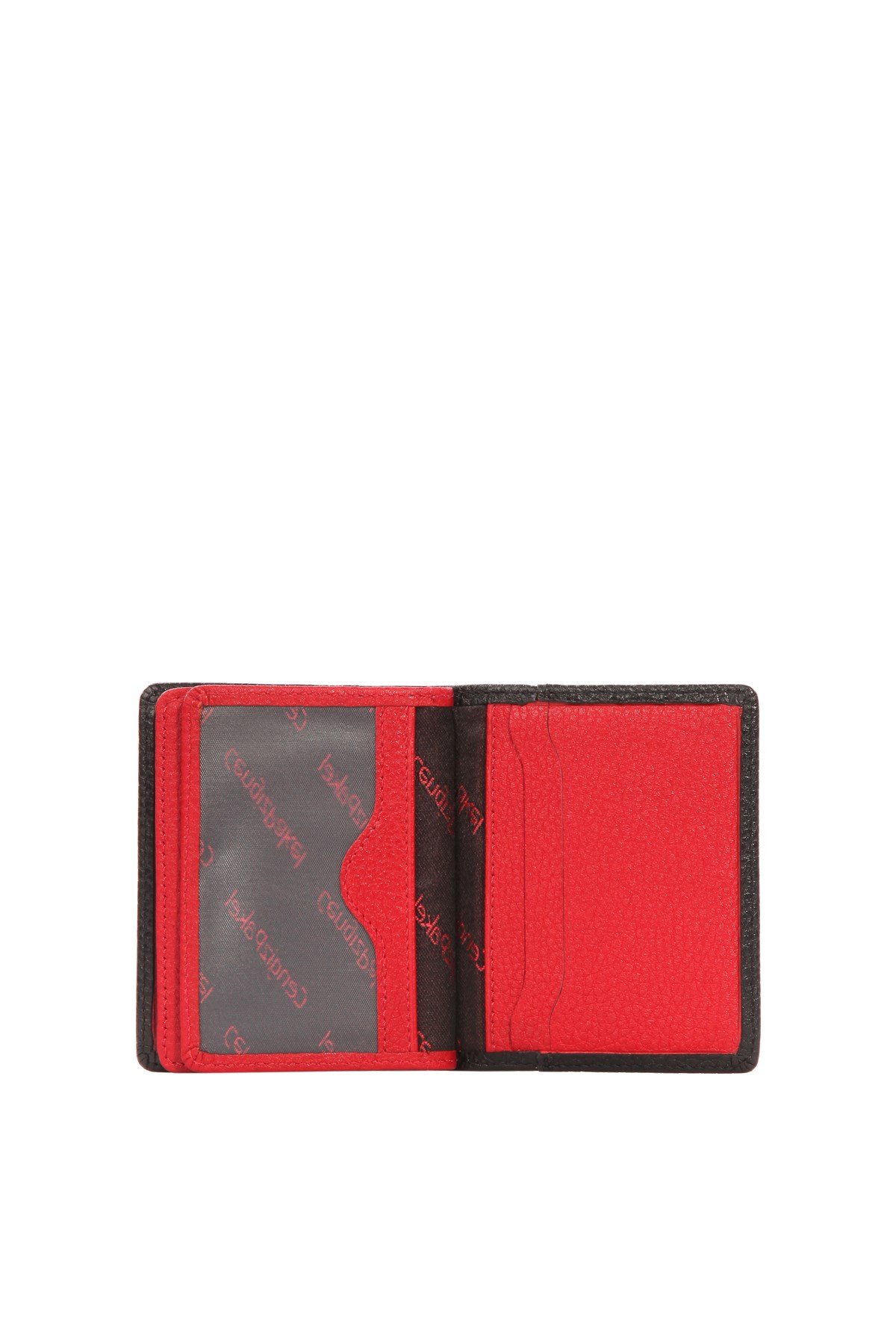 Cengiz Pakel Hakiki Deri Kartlık 2499-Siyah-Kırmızı