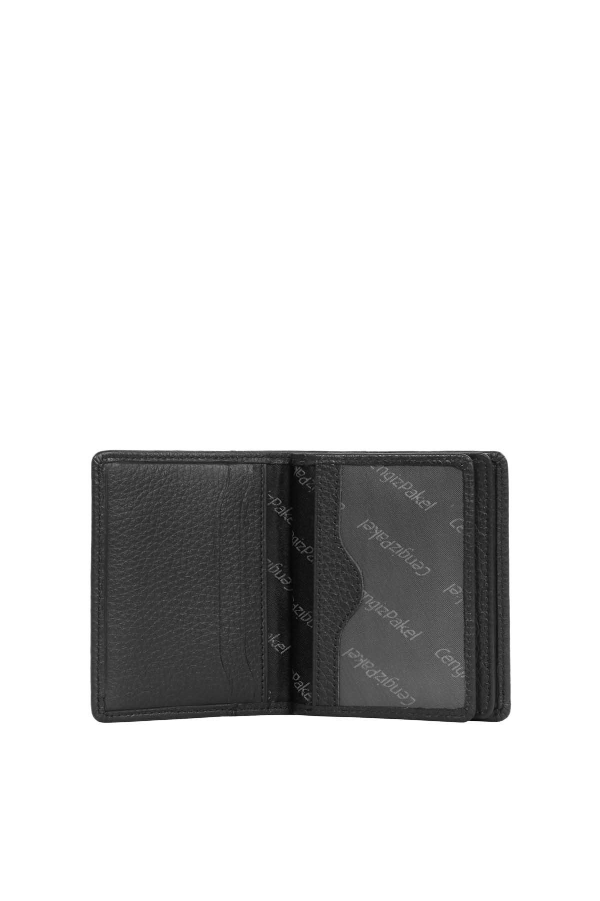 Cengiz Pakel Hakiki Deri Kartlık 2499-Siyah