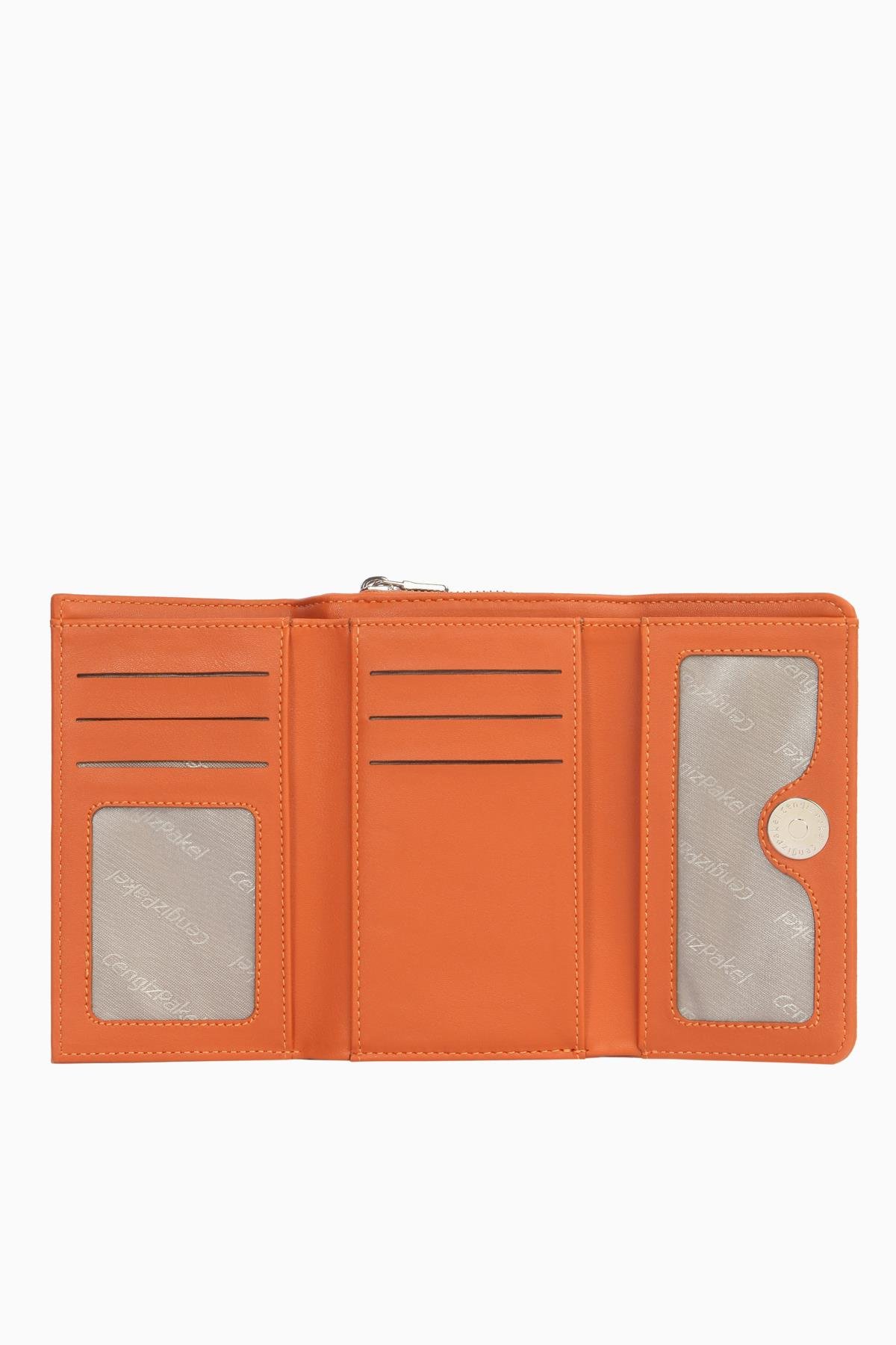 Cengiz Pakel Kadın Cüzdan-Portföy 65218-Kiremit