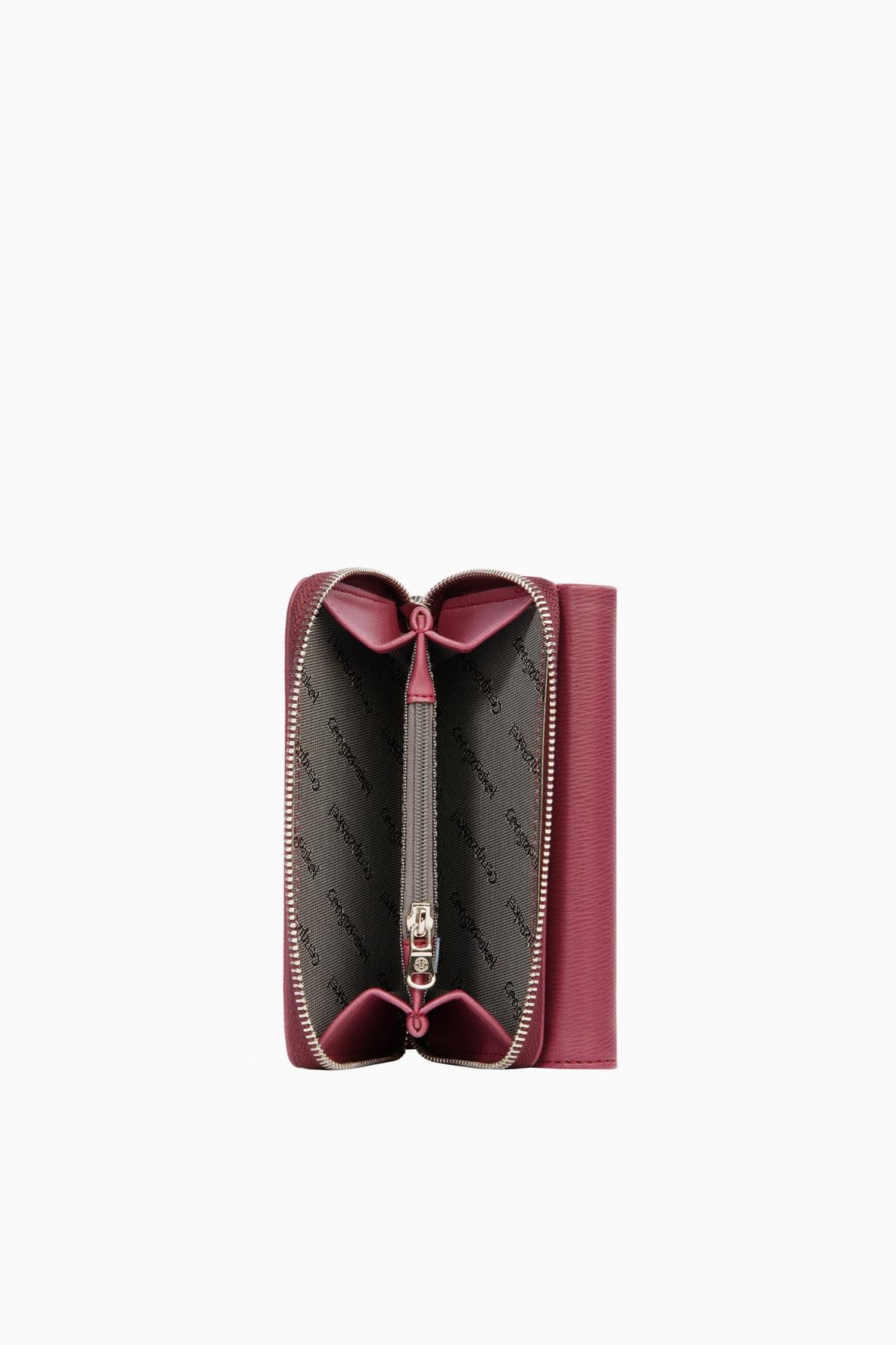 Cengiz Pakel Kadın Cüzdan-Portföy 65218-Mürdüm