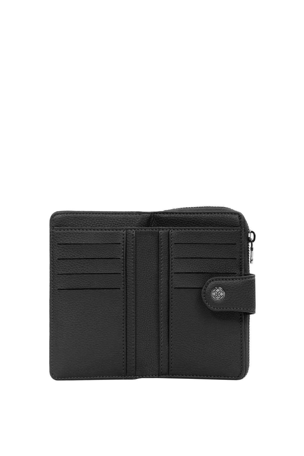 Cengiz Pakel Kadın Cüzdan-Portföy 65231M Maddy-Siyah