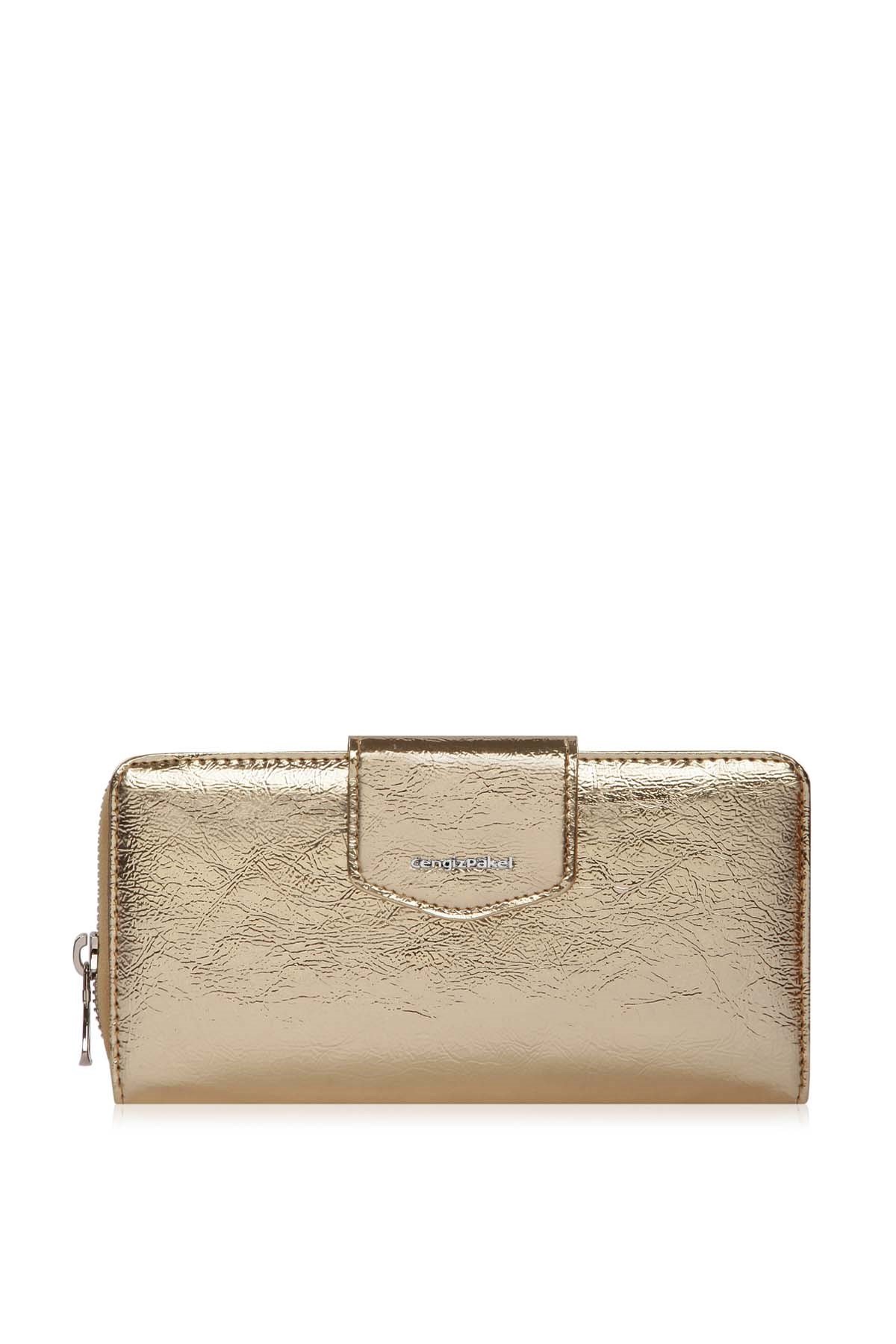 Cengiz Pakel Kadın Cüzdan-Portföy 65232N  Niki-Altın