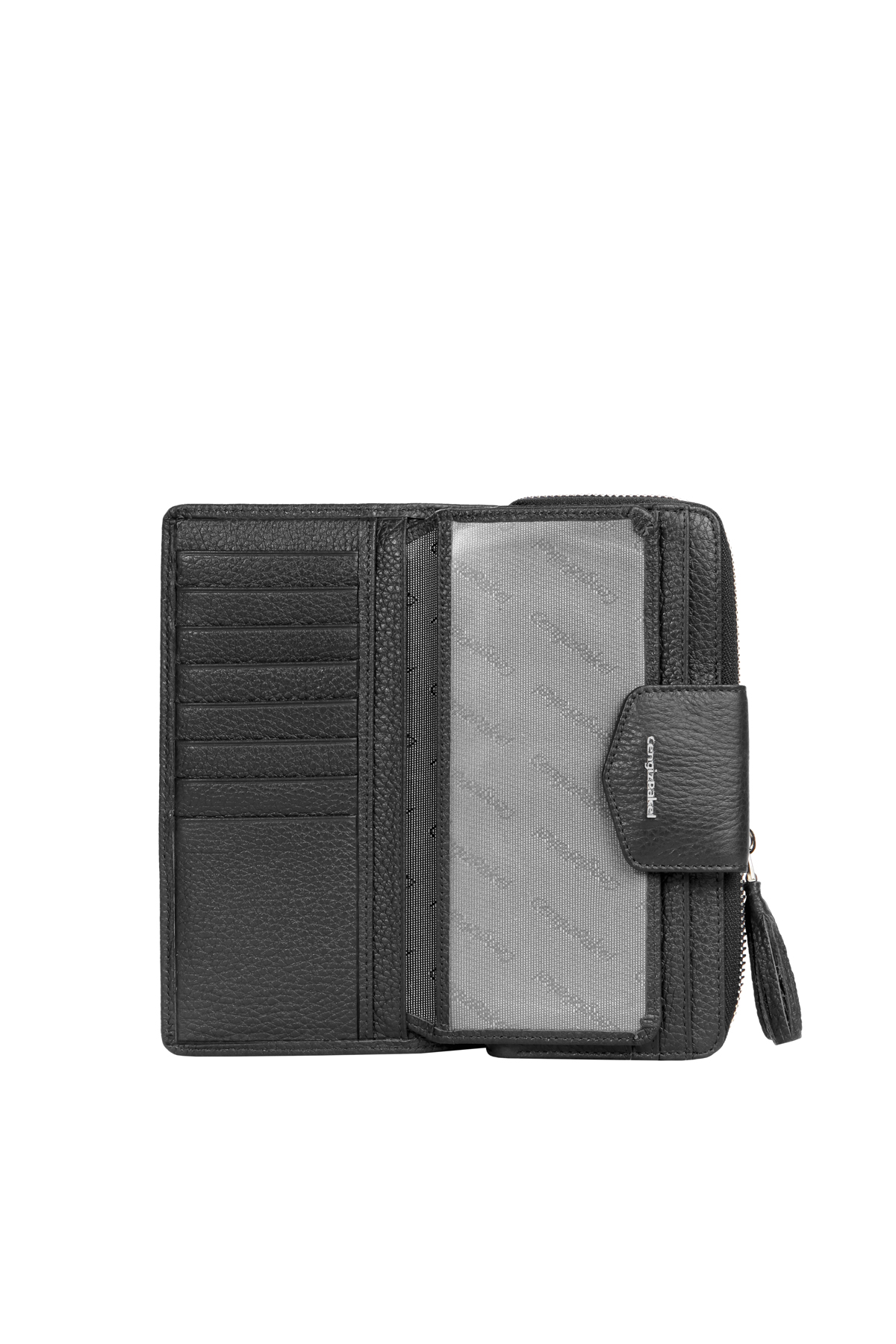 Cengiz Pakel Kişiye Özel Hakiki Deri Kadın Cüzdan 65133K-Siyah - Sevgililer Günü Hediyesi - Cengiz Pakel