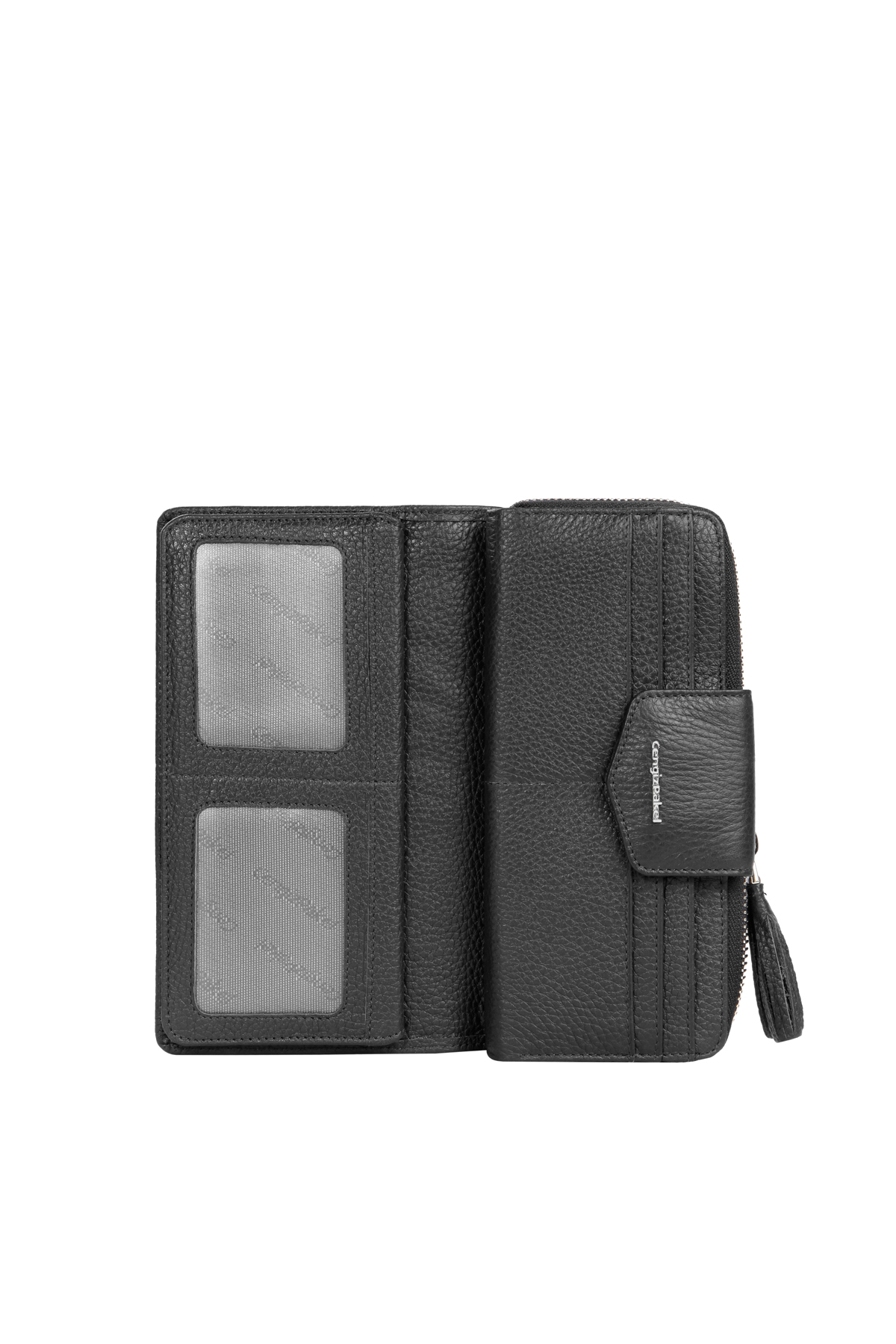 Cengiz Pakel Kişiye Özel Hakiki Deri Kadın Cüzdan 65133K-Siyah - Sevgililer Günü Hediyesi - Cengiz Pakel