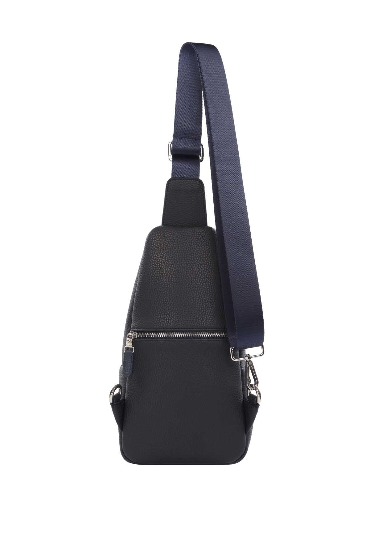 Cengiz Pakel Unisex CrossBody Çanta 7283-Lacivert