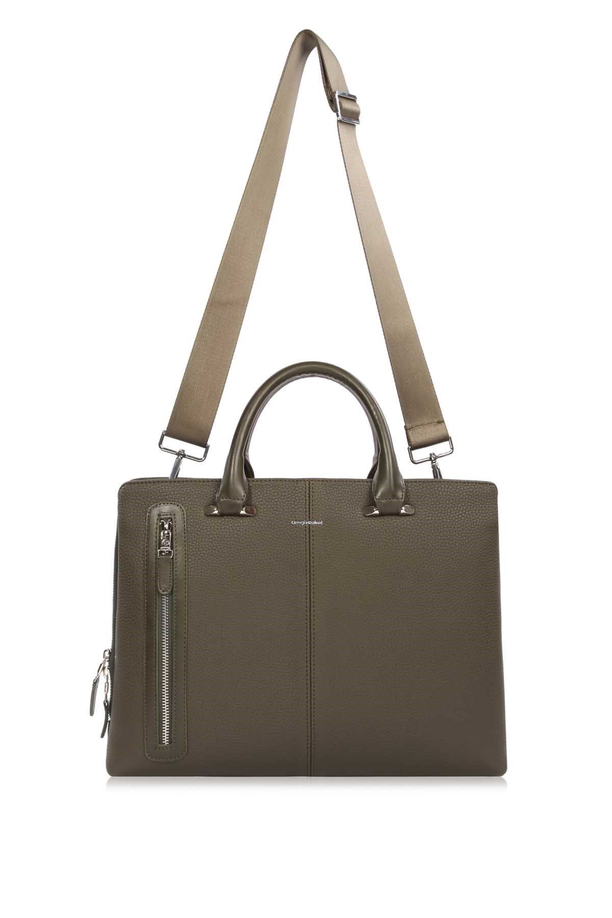 Cengiz Pakel Unisex Evrak Çantası 7284-Haki