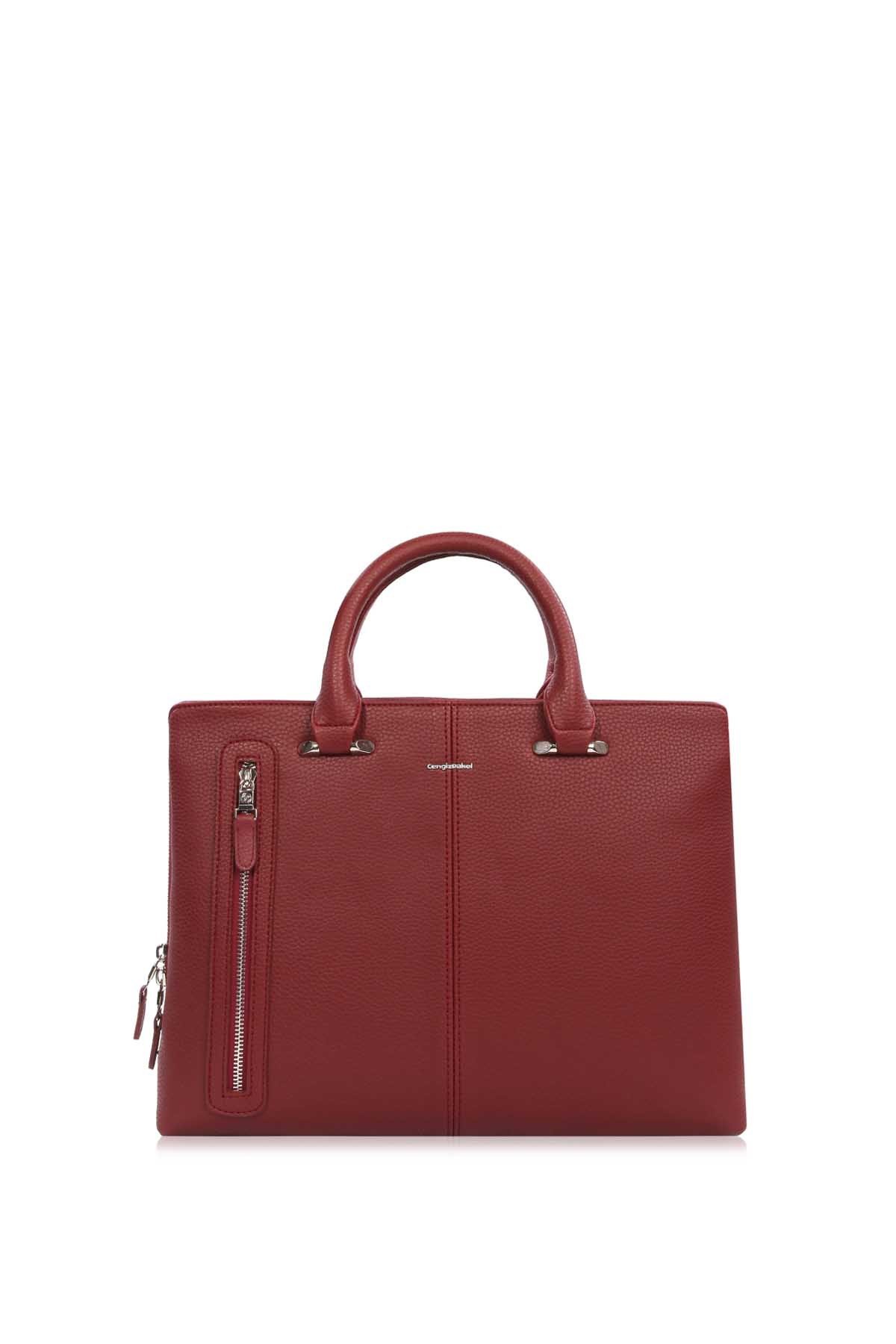 Cengiz Pakel Unisex Evrak Çantası 7284-Bordo