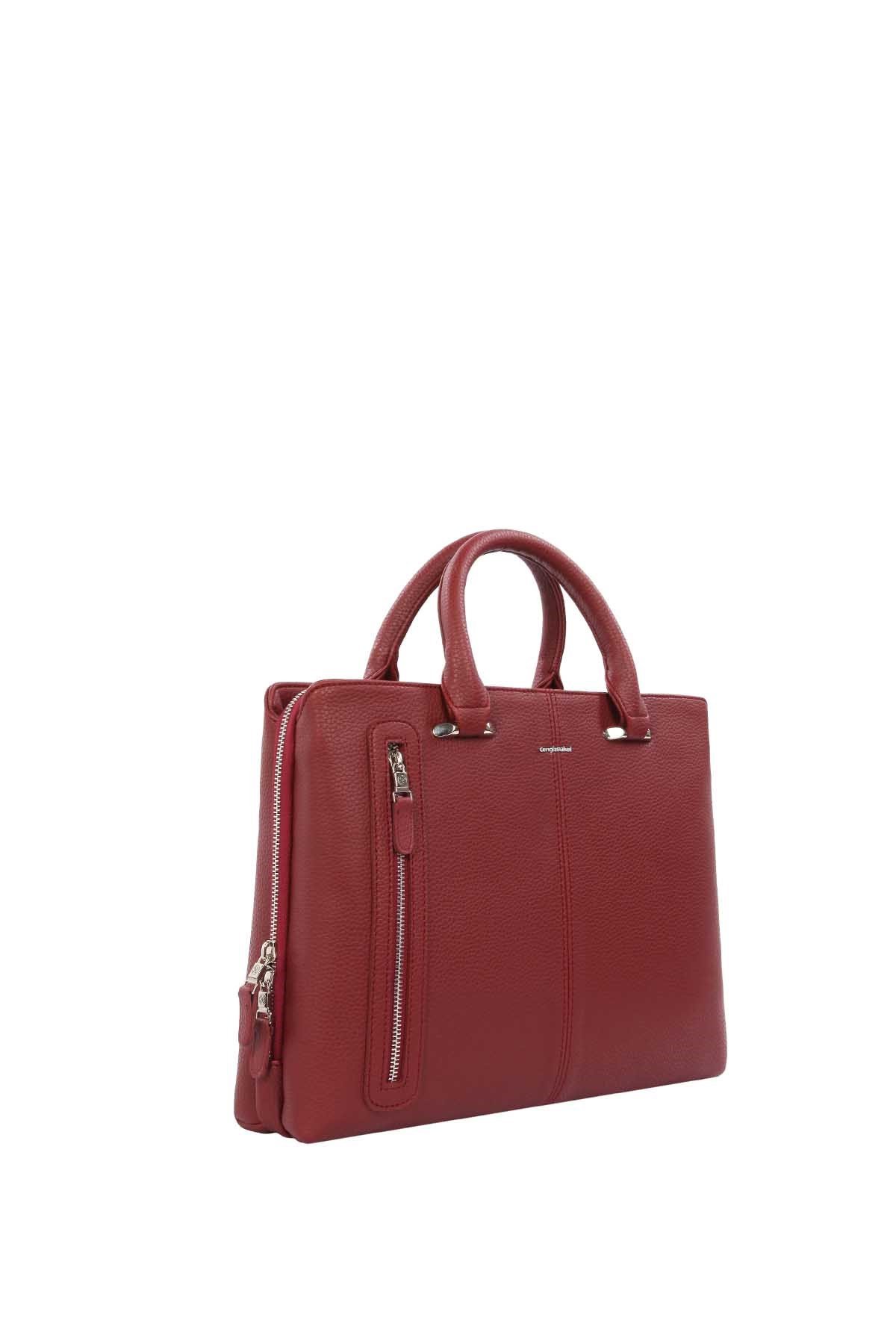 Cengiz Pakel Unisex Evrak Çantası 7284-Bordo